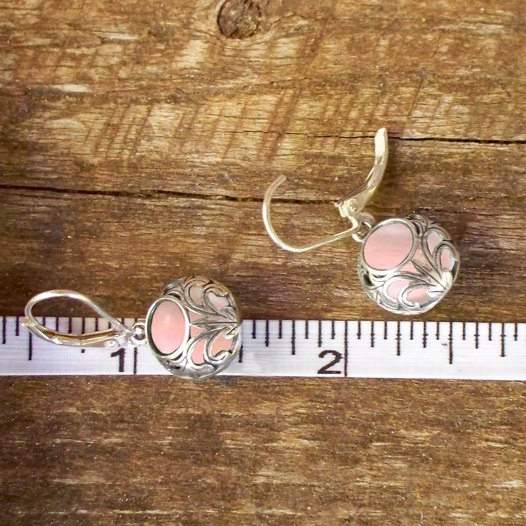 Bottled Up Designs Handmade Vintage Lace Leverback Earrings, Sterling Silver, Eco Friendly, Made in USA, Birthday Gifts, Mothers Day, Women, Anniversary