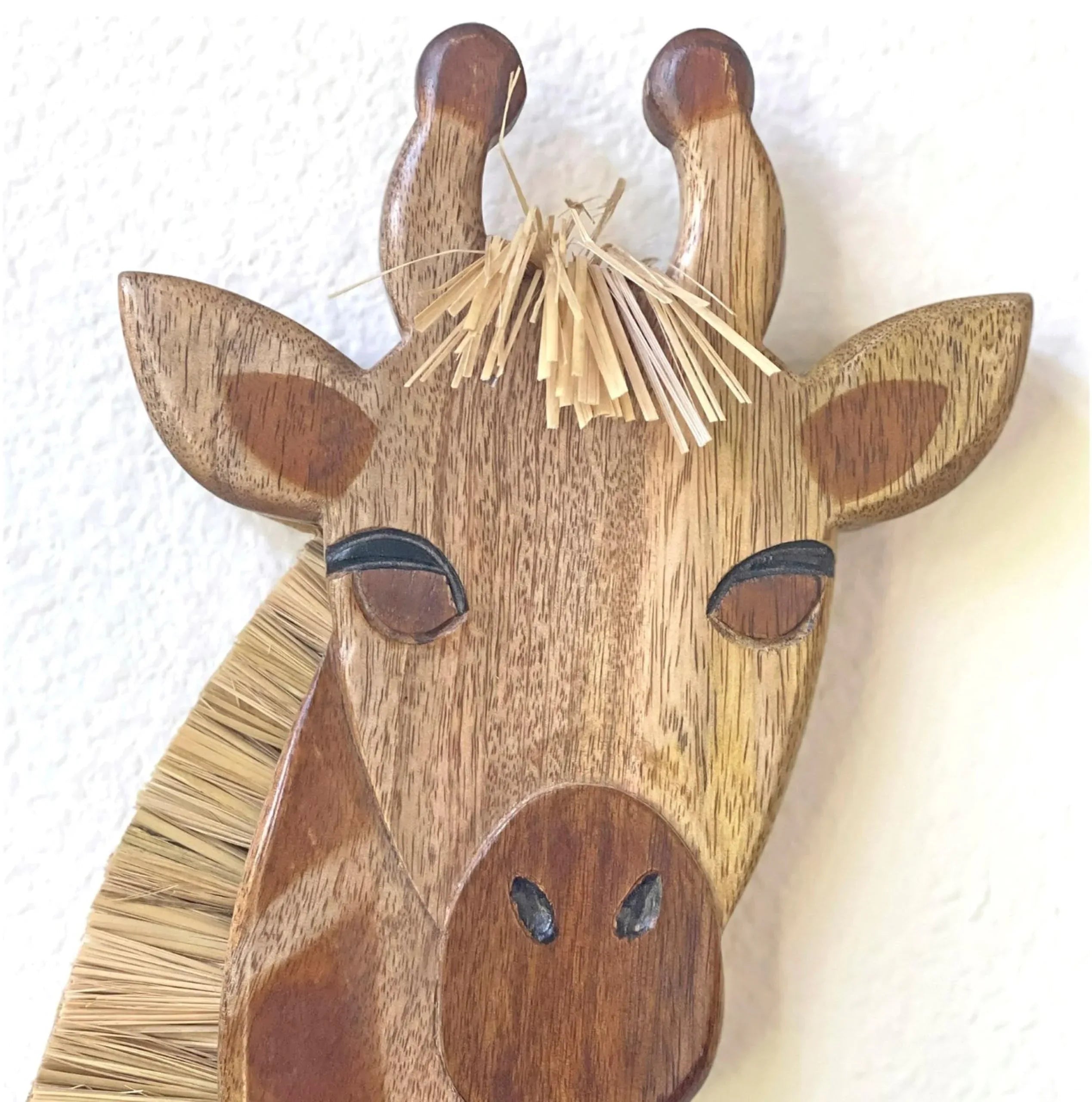 Crane Baby Wooden Safari Wall Decor, Wood Animal Nursery Wall Art, Boho Gender-Neutral Safari Room Decor Elephant 21L X 21W Brown - Handmade Lifestyle Shop