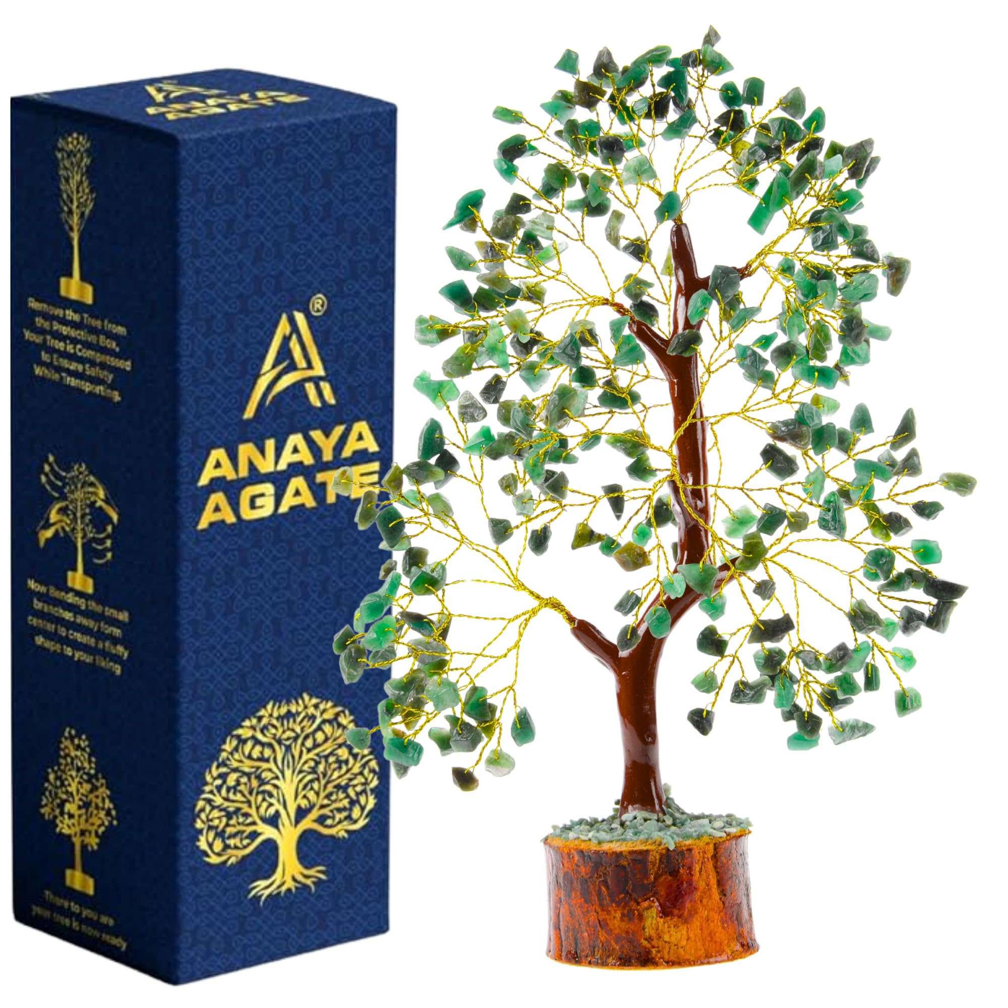 7 Chakra Healing Crystal Tree Kit, Bracelet, Pendant, Necklaces, Handmade Gemstone Money Bonsai Tree of Life Feng Shui Decor for Home Office, Positive Energy, Reiki Healing, for Women