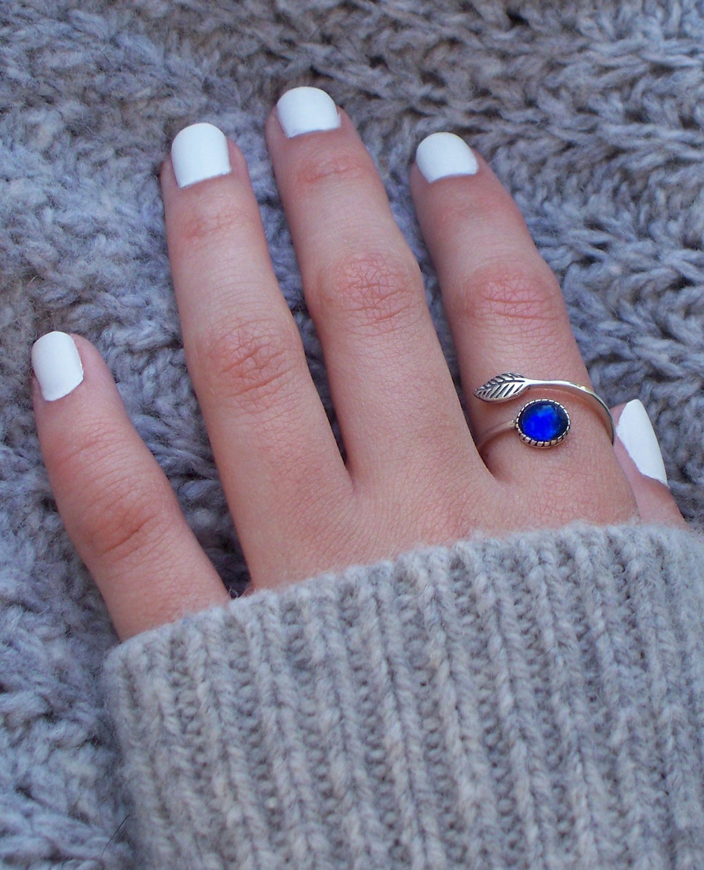 Bottled Up Designs Handmade Vintage Botanical Ring, Recycled Antique Glass Bottles, Sterling Silver, Eco Friendly, Made in USA, Birthday Gifts, Mothers Day, Women, Anniversary