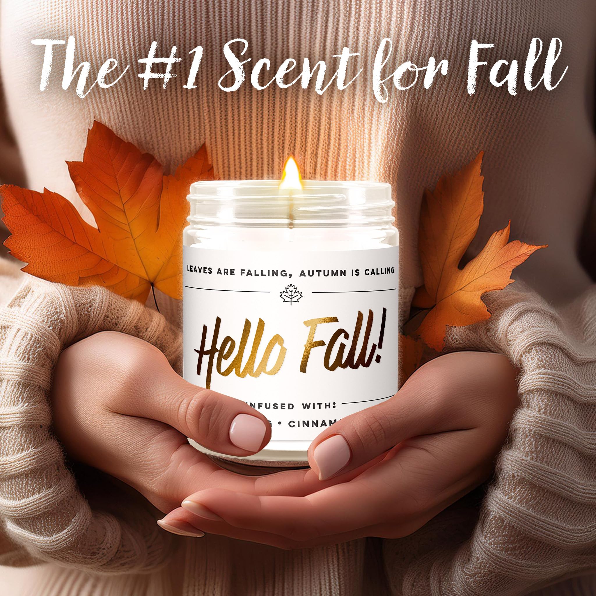 Wax & Wit Cinnamon Rolls Fall Candles for Home Scented – Cinnamon and Buttercream Frosting – Perfect Home Décor Gifts for Autumn, Holiday, Christmas, Winter - 9oz, Soy Wax, 50 Hour Burn