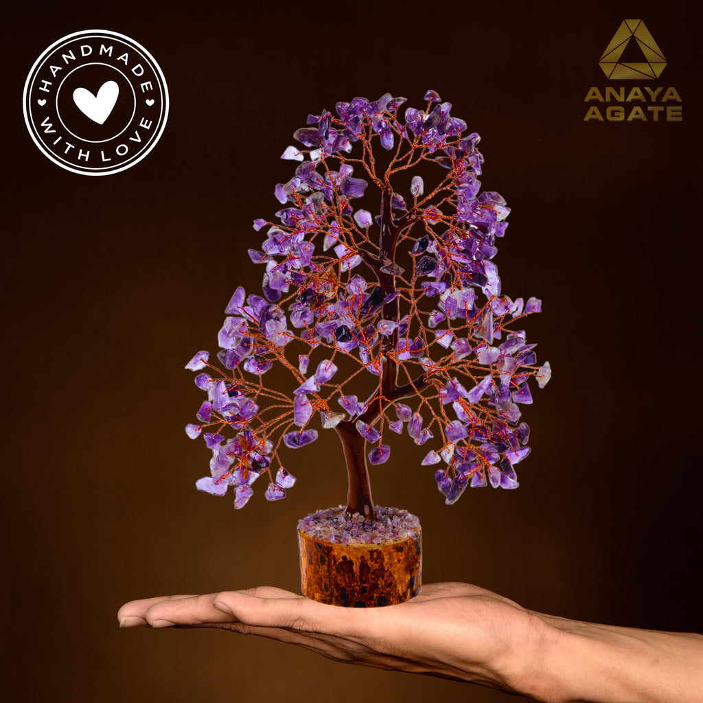 7 Chakra Healing Crystal Tree Kit, Bracelet, Pendant, Necklaces, Handmade Gemstone Money Bonsai Tree of Life Feng Shui Decor for Home Office, Positive Energy, Reiki Healing, for Women