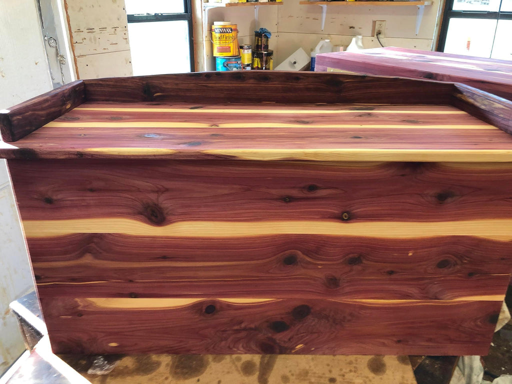 cedar chest, hope and keepsake storage, cabin and bedroom furniture, storage trunk, wooden cedar chest, real wood furniture - Handmade Lifestyle Shop