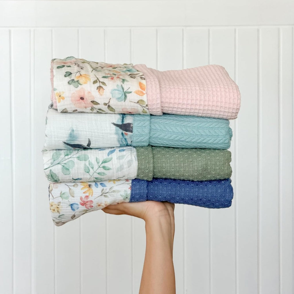 Mouliss Personalized Baby Blanket with Name – Handmade 100% Organic Cotton Newborn Gift | Custom Knit Blanket for Boys, Girls, Kids & Baby Showers