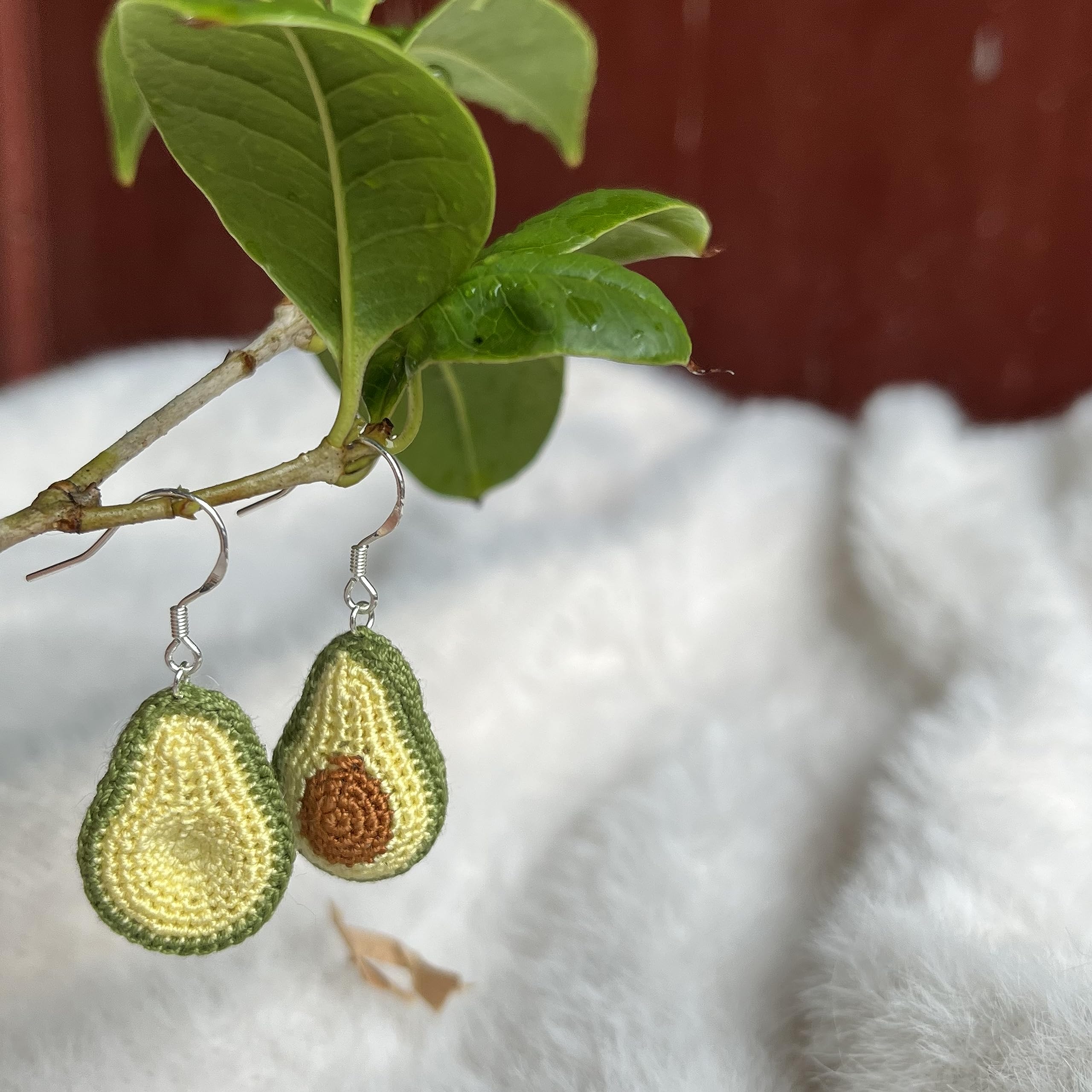 Crochet Flower Handmade Crochet Earring Drop Dangle Earring For Women Girls