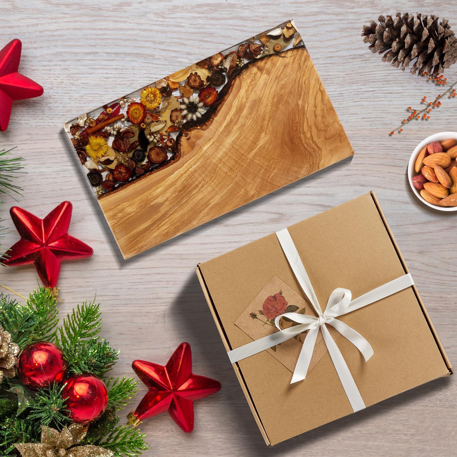 Handmade Olive Wood Charcuterie Board, Personalized Charcuterie Boards for House Warming Gifts, Olive Wood Cutting Board with Unique Floral Design, Wedding Gift for New Couple - Handmade Lifestyle Shop