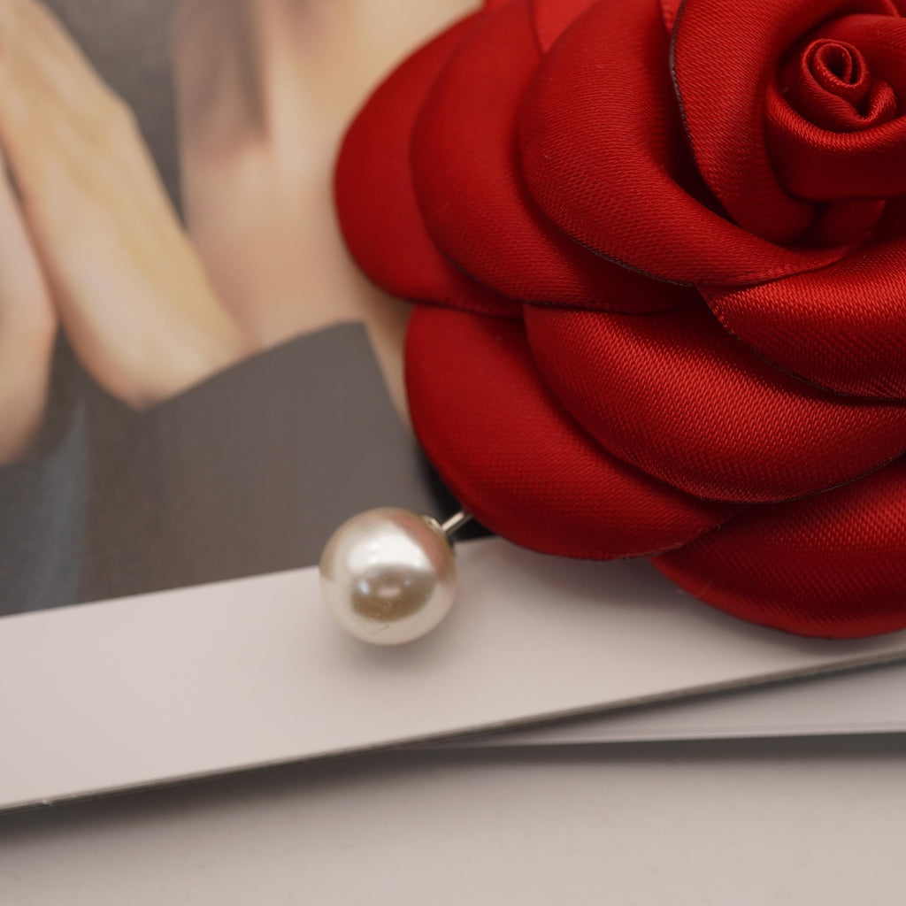 Silk Rose Flower Pin Brooch By NhanDo Handmade – COLOURFUL Floral Brooch Pin, Handmade Gift Ideas, Gift for her, Gift For Mom, Bridesmaid gift, valentines day gifts
