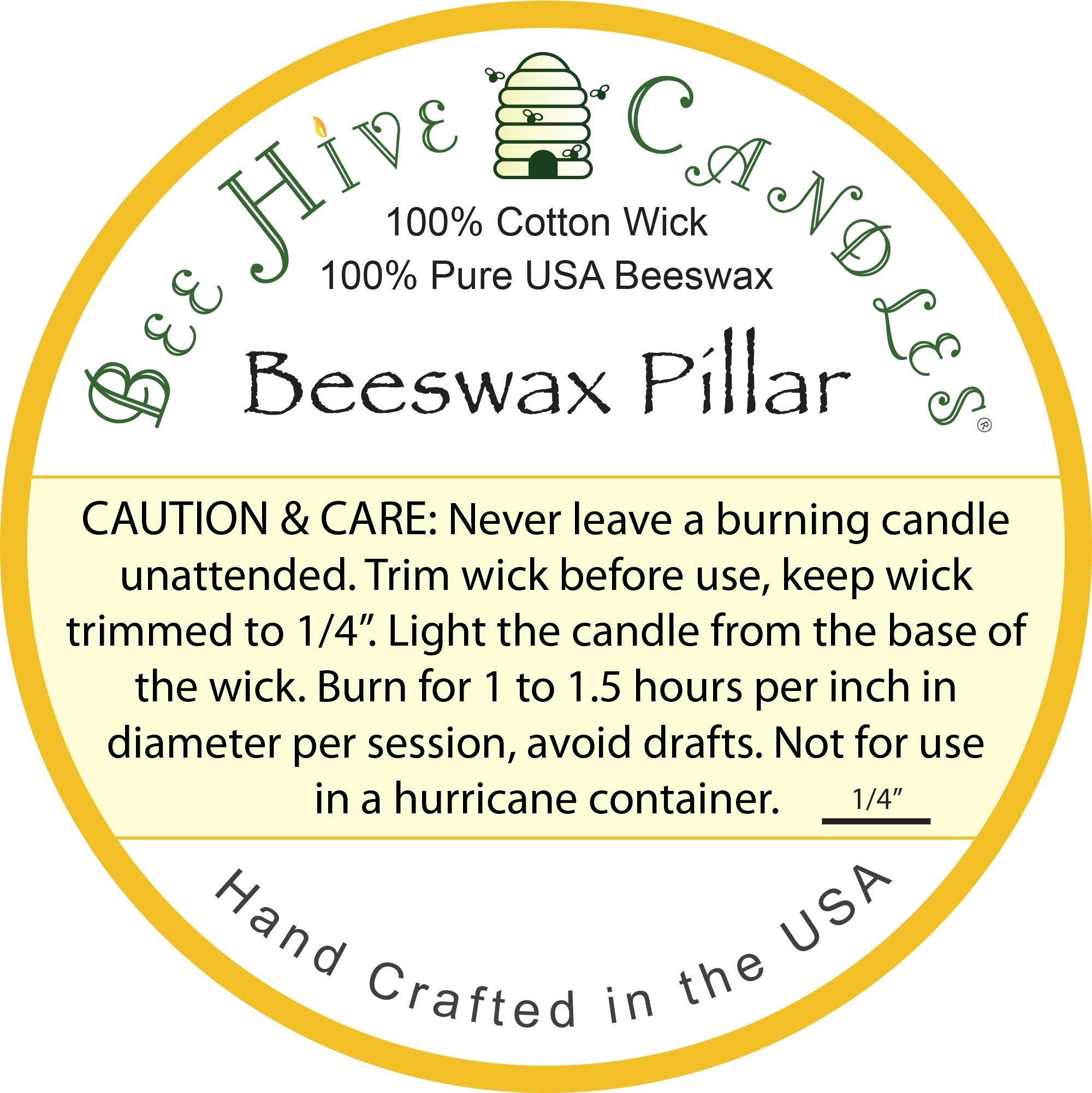 Bee Hive Candles 100% Pure Beeswax Pillar Candle (2" x 3" (3-Pack)) | Natural Beeswax Candles | Soy, Paraffin & Fragrance Free | Handmade in The USA