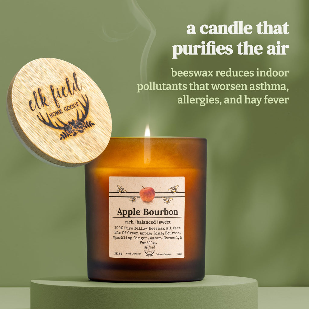 Berries Organic Beeswax Candle | 2 Ingredients | 100% Pure Beeswax Candles, Non Toxic, Natural, Organic Candles, Beeswax Candles Scented, Non Toxic Candles, 80 Hour, 10oz