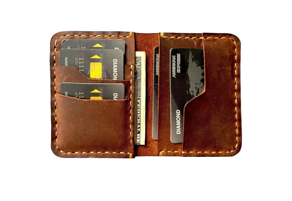 Handmade, Leather Card Wallet, Minimalist Leather Wallet, Bifold Wallet, Front Pocket Wallet, Handmade Leather Card Holder, Leather Wallet for Men, Slim Wallet, Card Wallet - Handmade Lifestyle Shop