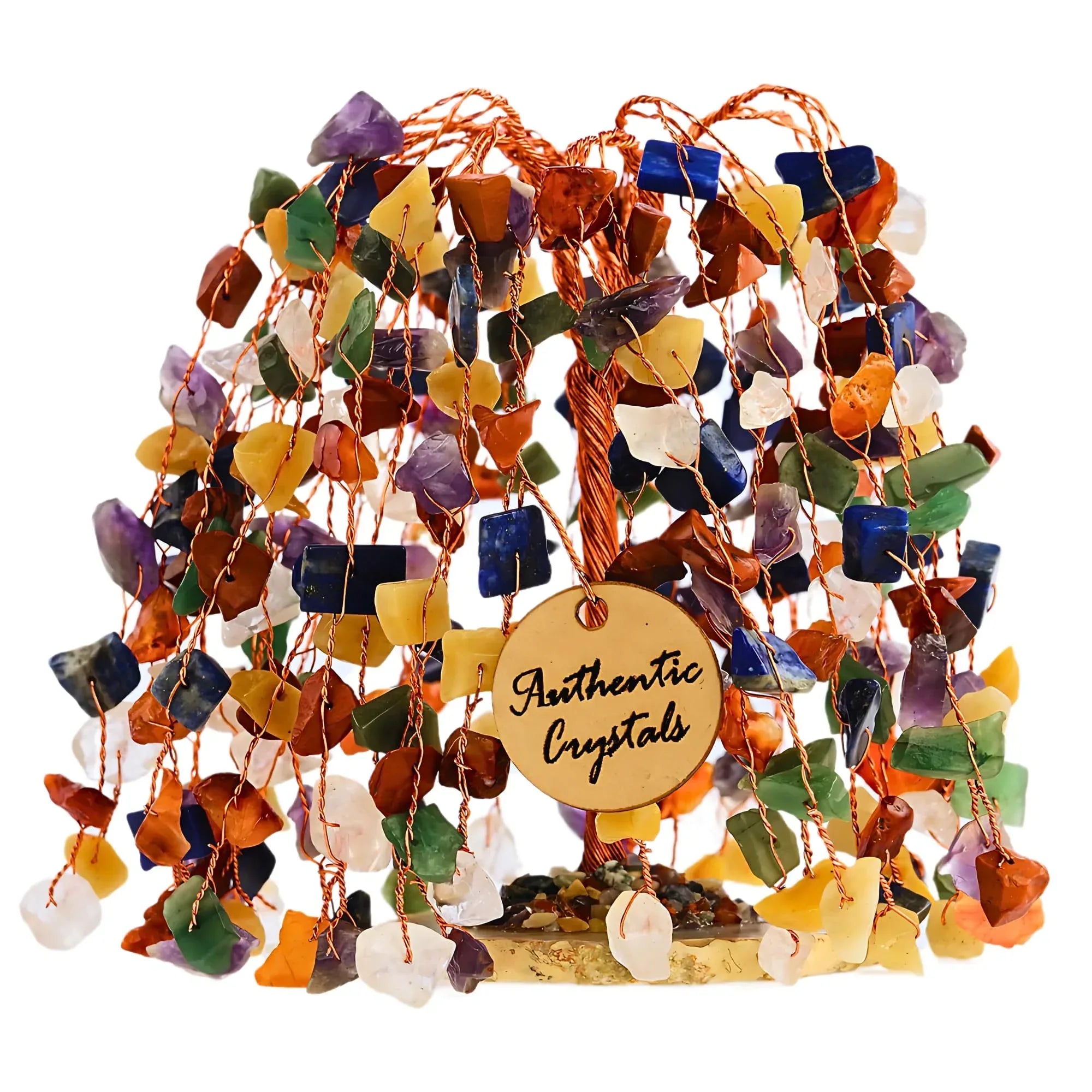 7 Chakra Healing Crystal Tree Kit, Bracelet, Pendant, Necklaces, Handmade Gemstone Money Bonsai Tree of Life Feng Shui Decor for Home Office, Positive Energy, Reiki Healing, for Women - Handmade Lifestyle Shop