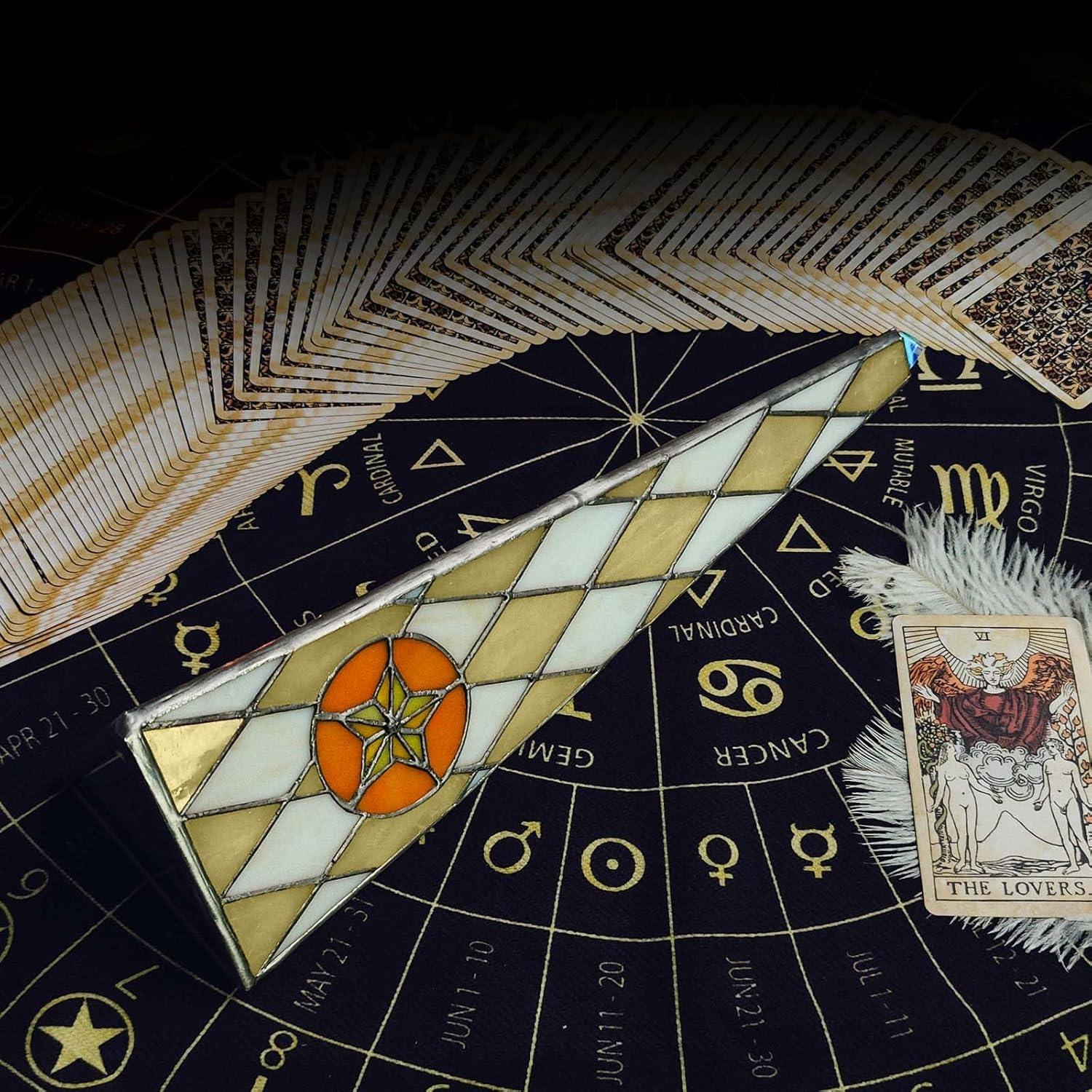 10" Aurora Kaleidoscope for Adults, Tiffany Stained Glass Handmade Adult Kaleidoscope with Gift Box,Anniversary Birthday Christmas New Year Valentine's Day Present Gift - Handmade Lifestyle Shop