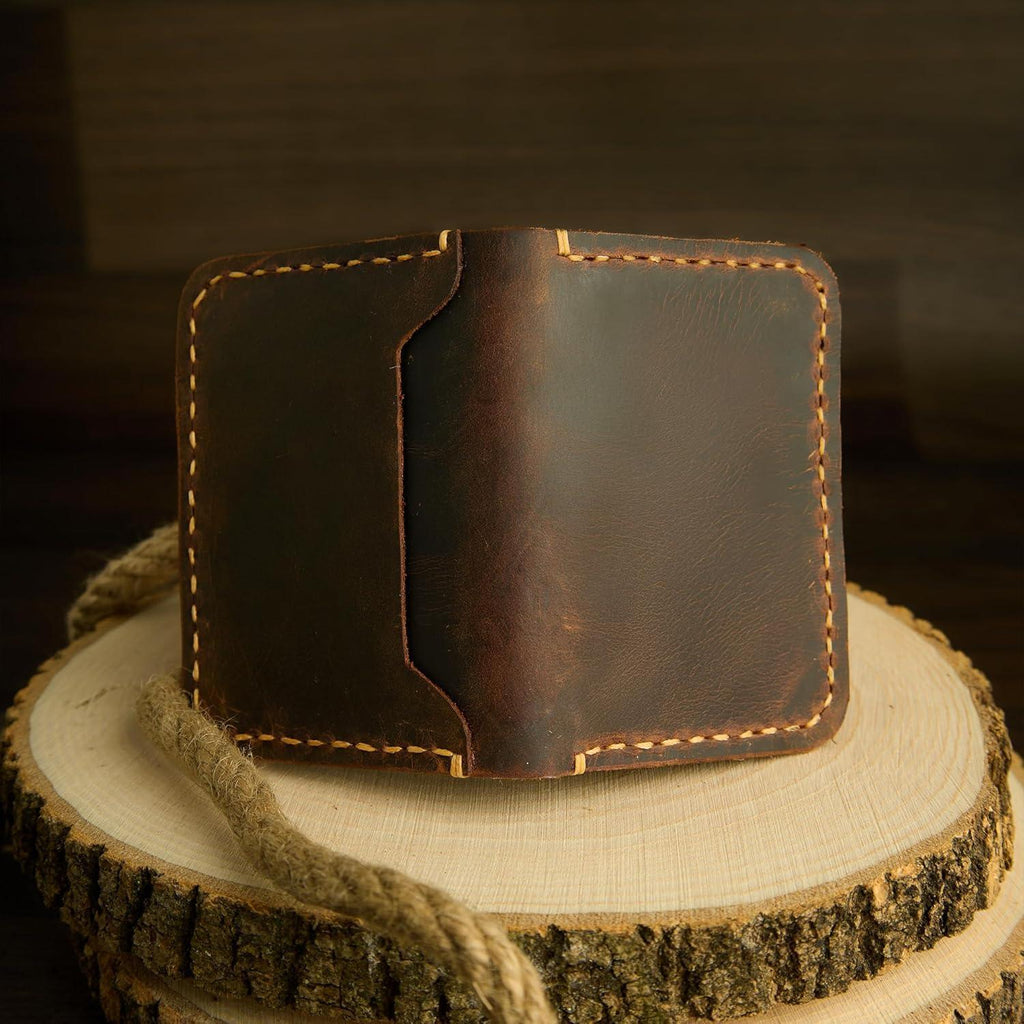 Handmade, Leather Card Wallet, Minimalist Leather Wallet, Bifold Wallet, Front Pocket Wallet, Handmade Leather Card Holder, Leather Wallet for Men, Slim Wallet, Card Wallet - Handmade Lifestyle Shop