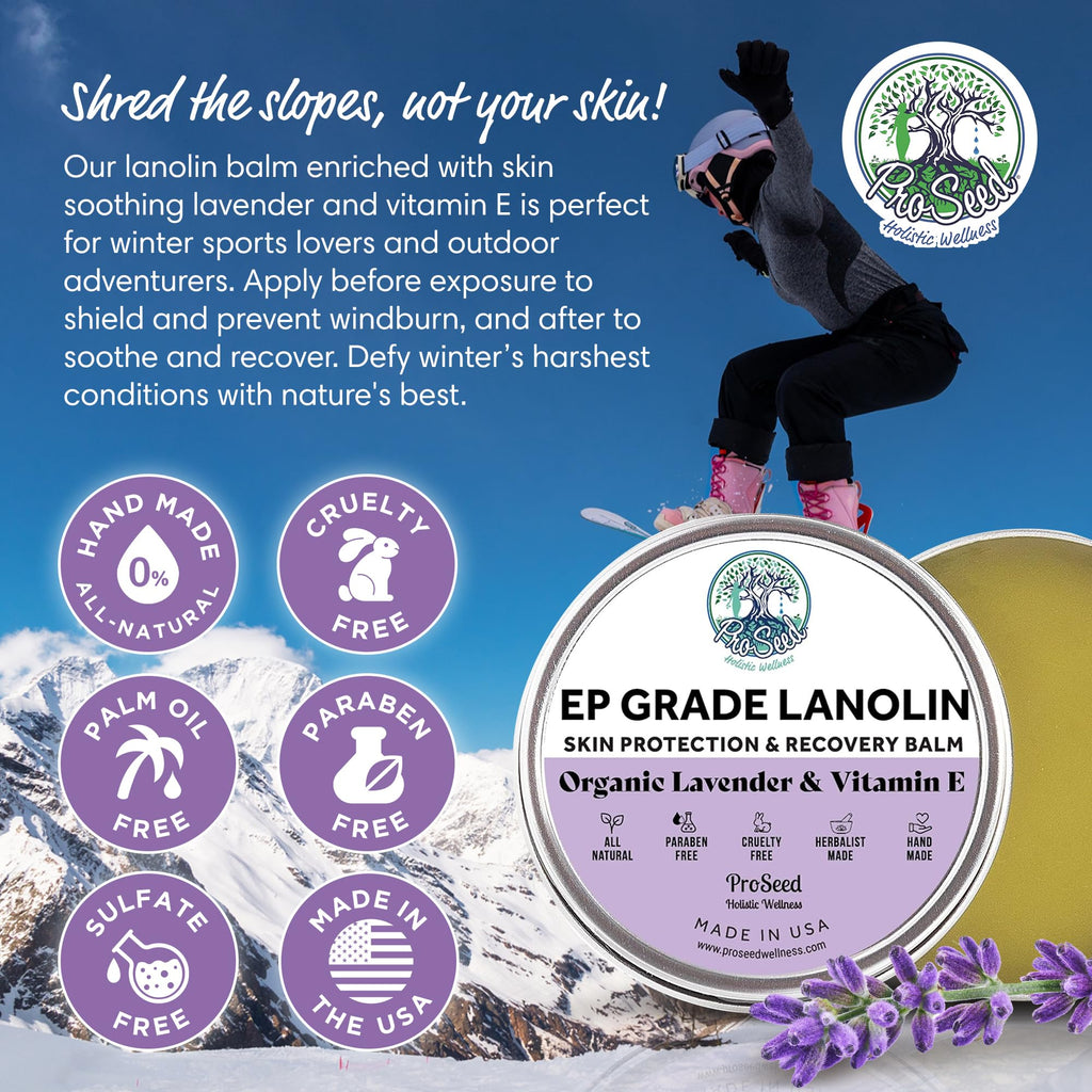 100% Pure Lanolin, Handmade in USA, Unrefined Balm, Dry & Itchy Skin, Cracked Lips, Breastfeeding, Nipple Cream, Baby Care, Moisture-Rich, Nursing Essentials & Petroleum-Free, for Hands, Face & Body