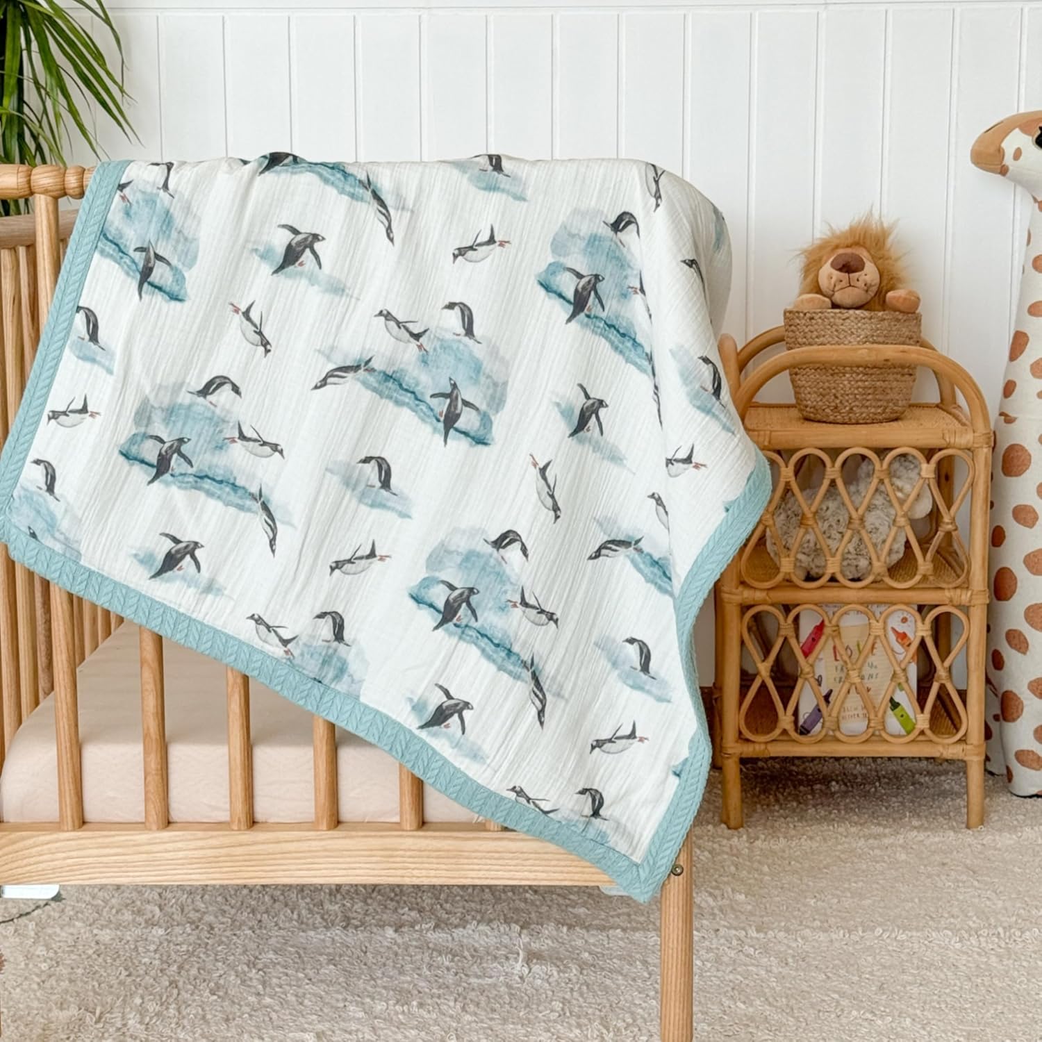 Mouliss Personalized Baby Blanket with Name – Handmade 100% Organic Cotton Newborn Gift | Custom Knit Blanket for Boys, Girls, Kids & Baby Showers