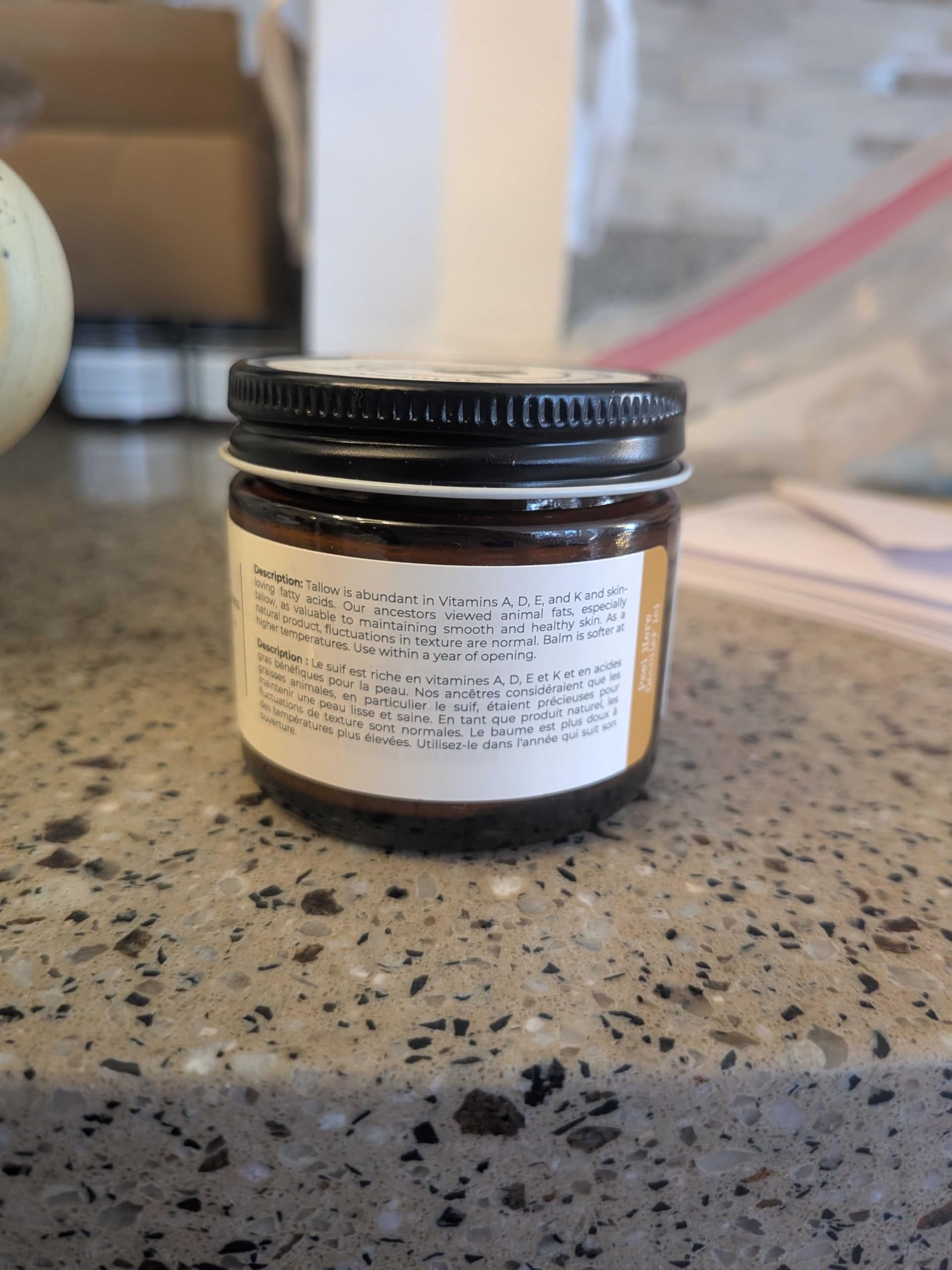 Hearth and Homestead: Handmade Whipped Tallow Balm (Unscented/Herb-Infused) - Organic Body Butter with Infused Olive Oil, for Eczema, Rosacea, Baby - 1.3 oz