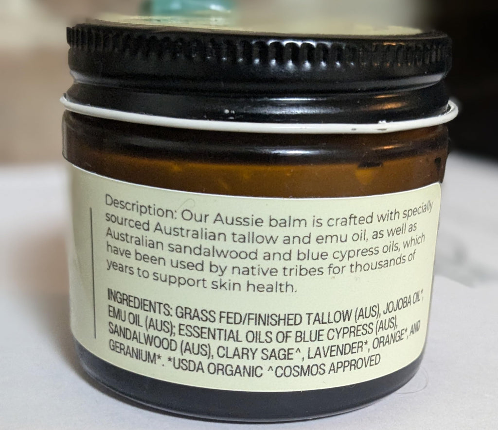 Hearth and Homestead: Handmade Whipped Tallow Balm (Unscented/Herb-Infused) - Organic Body Butter with Infused Olive Oil, for Eczema, Rosacea, Baby - 1.3 oz