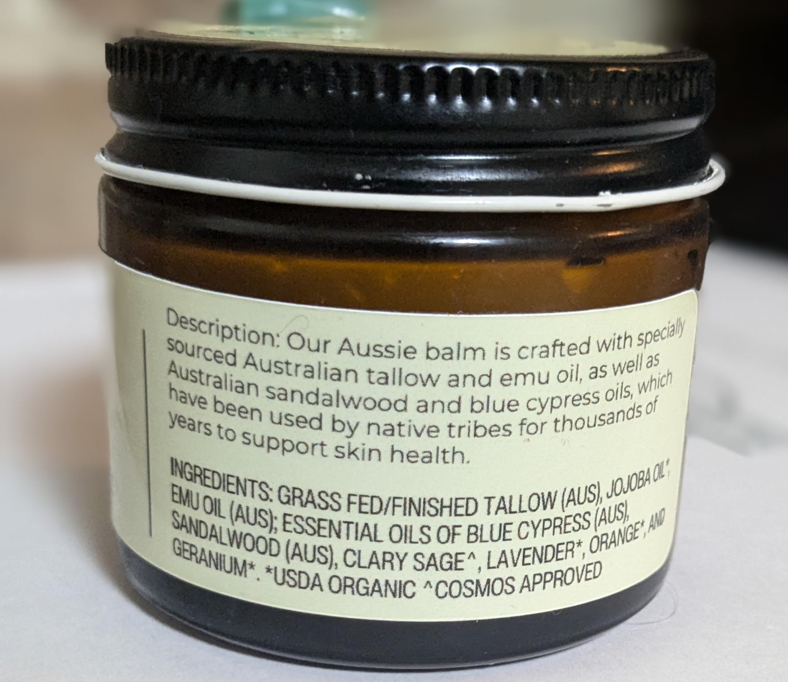 Hearth and Homestead: Handmade Whipped Tallow Balm (Unscented/Herb-Infused) - Organic Body Butter with Infused Olive Oil, for Eczema, Rosacea, Baby - 1.3 oz