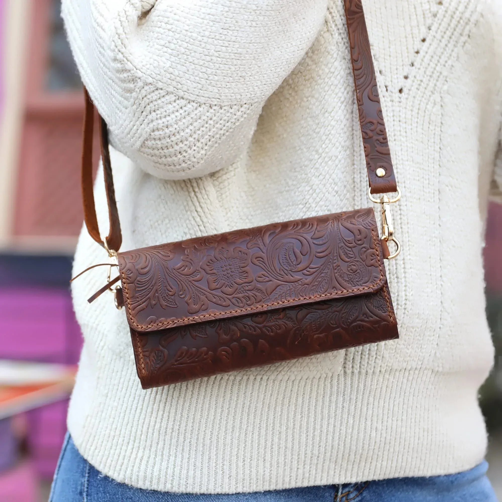 Toros Craft Handmade Small Crossbody Shoulder Bag for Women, Cellphone Bags Adjustable Strap, Purse and Handbags - Handmade Lifestyle Shop