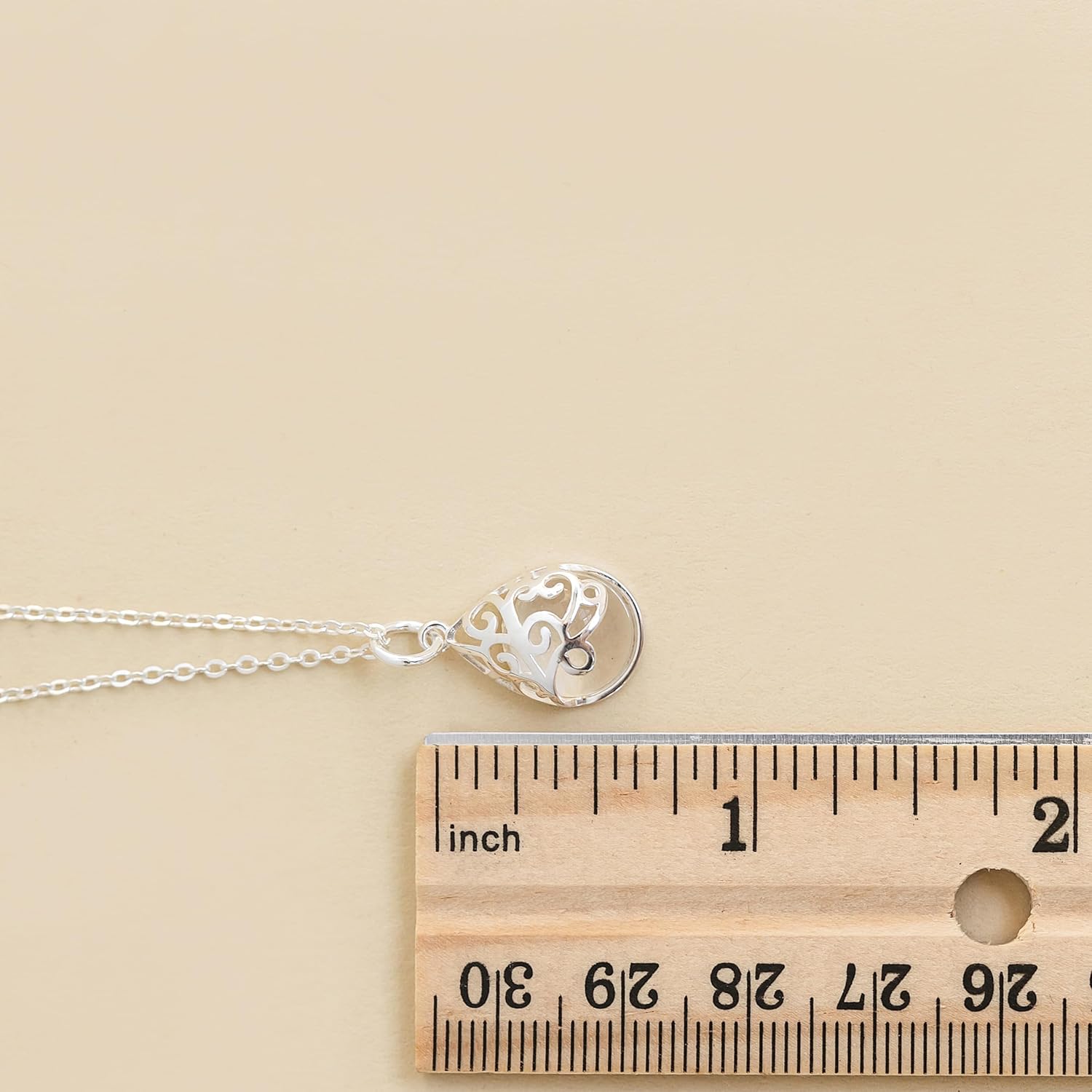 Bottled Up Designs Handmade Filigree Teardrop Necklace, Recycled Antique Glass, Sterling Silver, Eco Friendly, Made in USA, Birthday Gifts, Mothers Day, Women, Anniversary