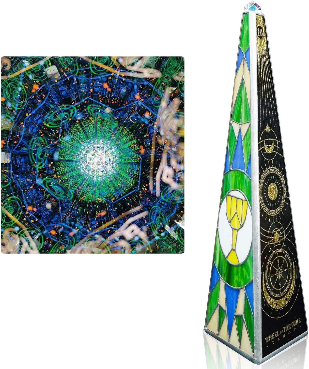 10" Aurora Kaleidoscope for Adults, Tiffany Stained Glass Handmade Adult Kaleidoscope with Gift Box,Anniversary Birthday Christmas New Year Valentine's Day Present Gift - Handmade Lifestyle Shop