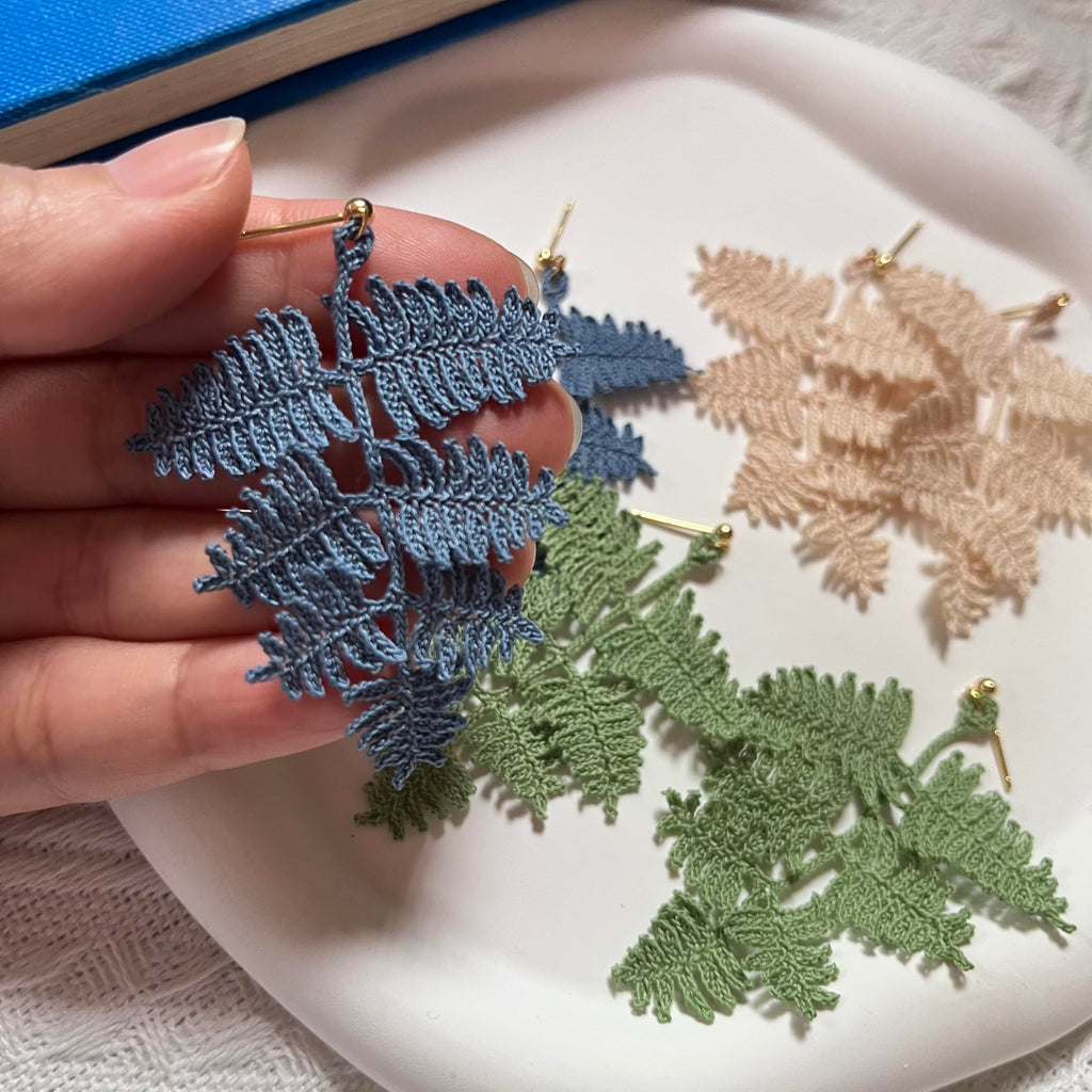 Crochet Flower Handmade Crochet Earring Drop Dangle Earring For Women Girls