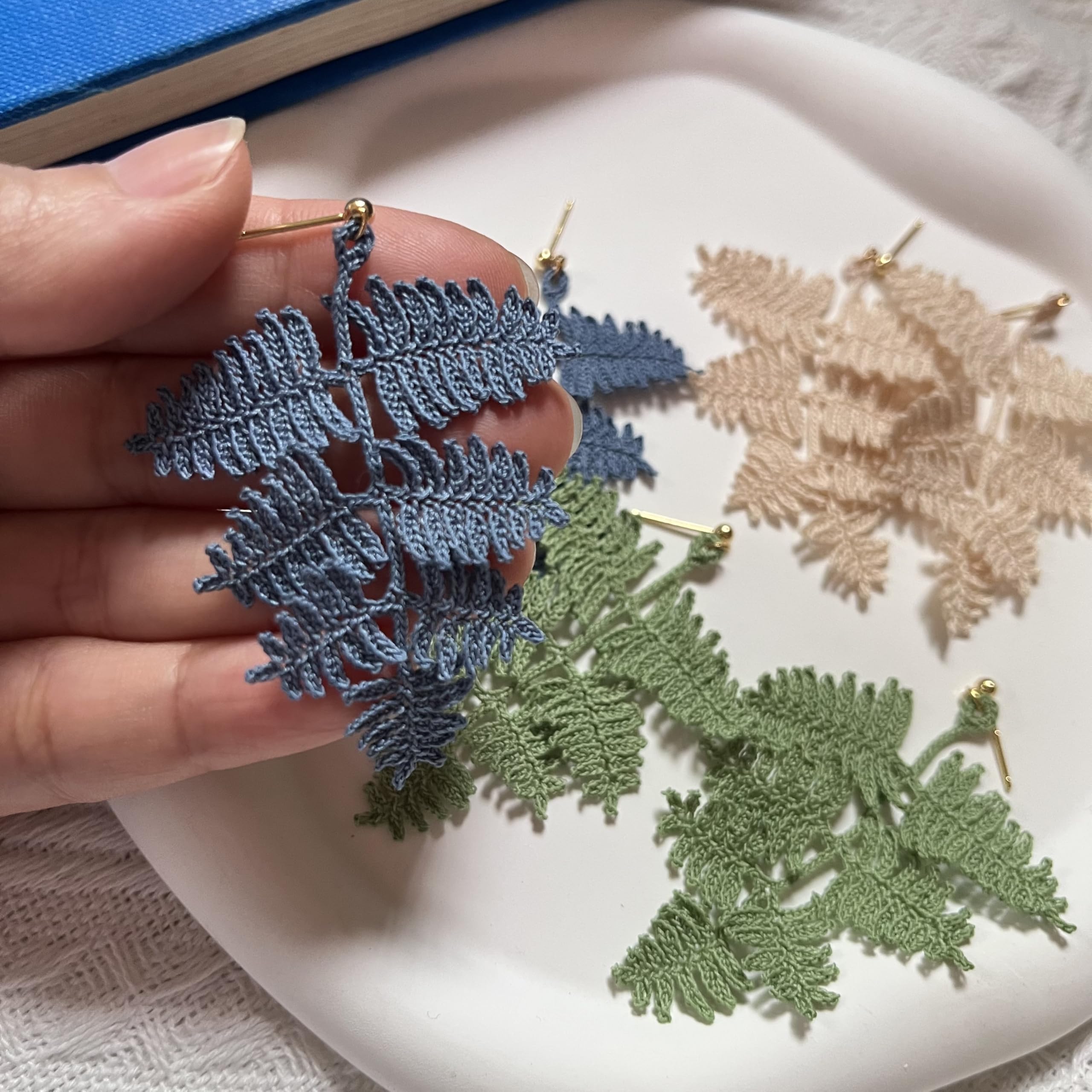 Crochet Flower Handmade Crochet Earring Drop Dangle Earring For Women Girls