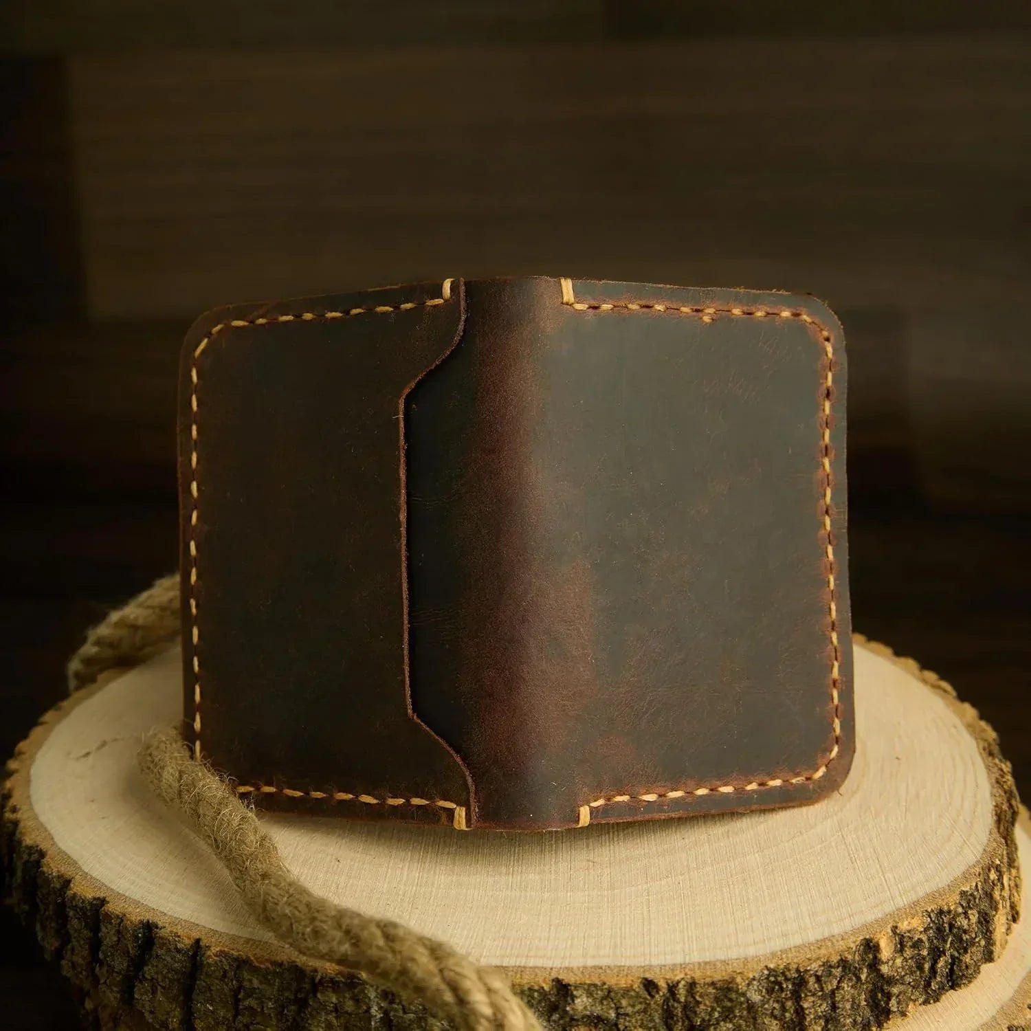 Handmade, Leather Card Wallet, Minimalist Leather Wallet, Bifold Wallet, Front Pocket Wallet, Handmade Leather Card Holder, Leather Wallet for Men, Slim Wallet, Card Wallet - Handmade Lifestyle Shop