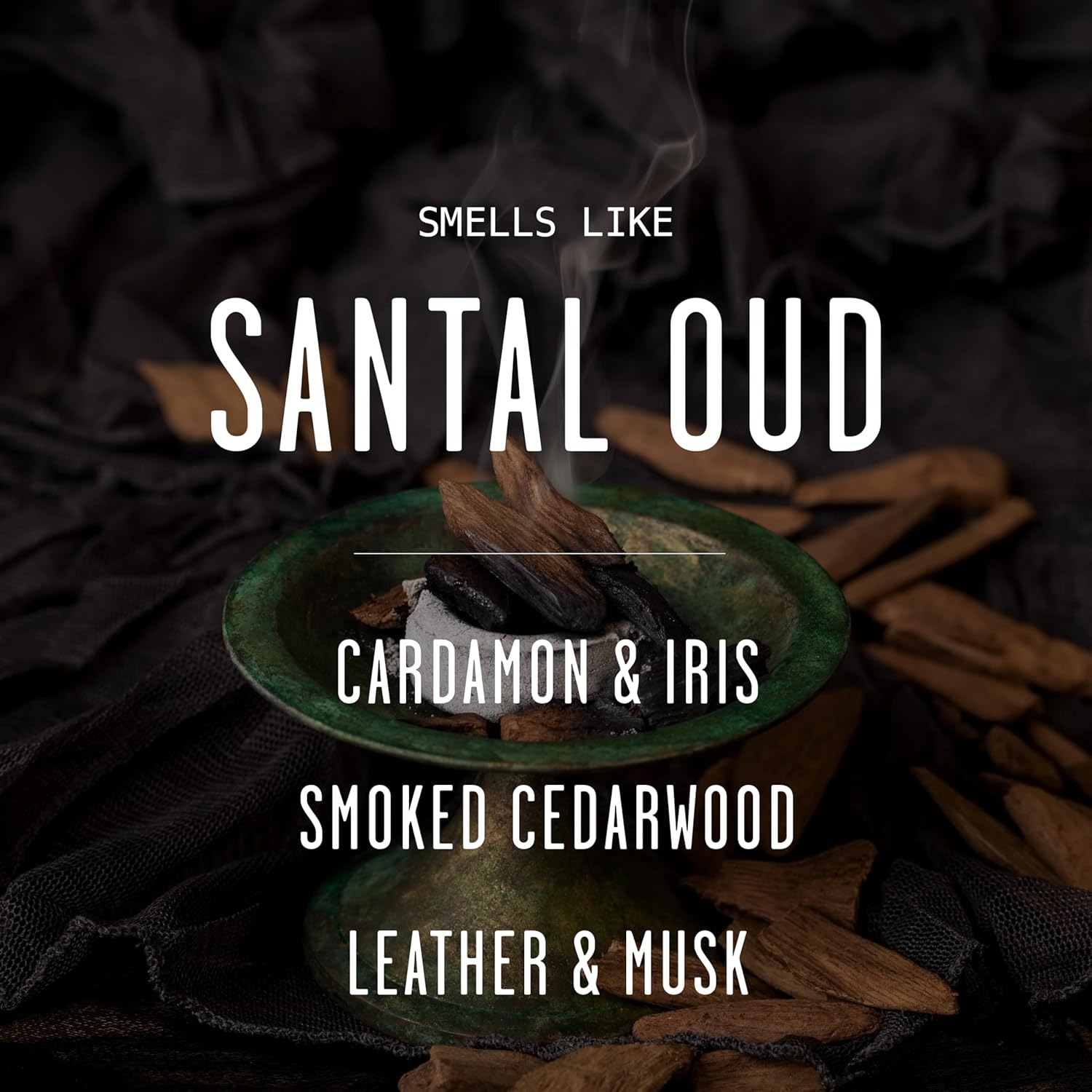 Smoked Vanilla Whiskey Candle - Scented Black Candles for Men or Women - Bourbon, Tobacco & Caramel Soy Wax Mens Candle - Infused w/Essential Oils | Long 50Hr Burn,9oz I Non Toxic I Made in USA