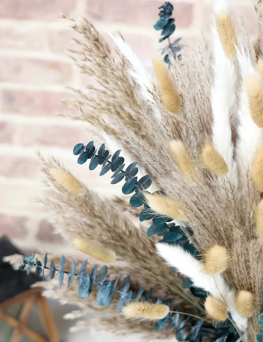 xin's convey 120 PCS Dried Pampas Grass, Dried Flowers, Reed Grass Bouquet for Bohemian Flowers Home Table Wedding Decoration, Rustic Farmhour.(Light Brown) - Handmade Lifestyle Shop