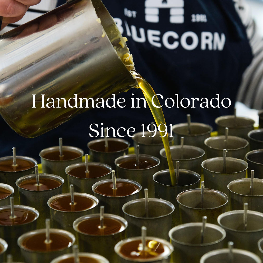 Bluecorn Beeswax 3-Wick Candle, 100% Pure Bees Wax, Yellow, Fragrance Free, Paraffin & Soy Free Candle Wax, Clean Burning, Long Lasting, Home Decor, Gifts for Women & Men, American Made, 10 Oz, 1 Ct