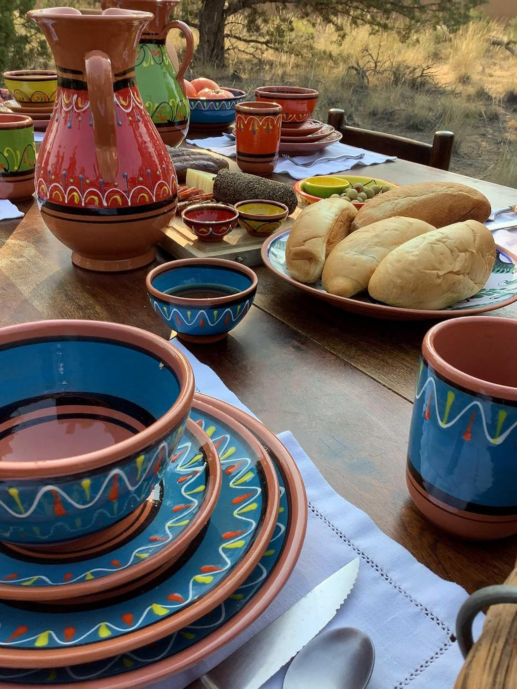 Cactus Canyon Ceramics Spanish Terracotta Small Serving Dish, Red