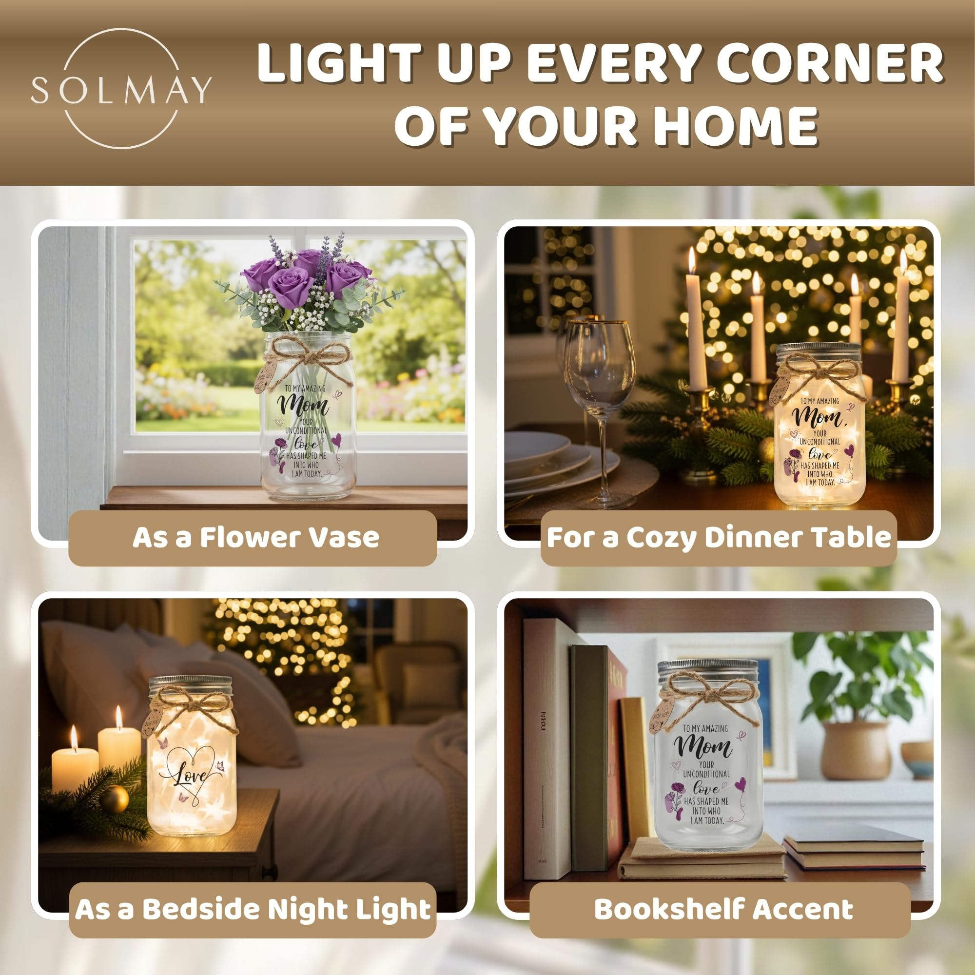 SOLMAY Friendship Gifts for Women – “Good Friends Are Like Stars” Sentimental Keepsake, Best Friend Birthday Gifts for Women Friend, Valentine Gift Idea For Her, Cozy Rustic Home Decor, Ready to Gift