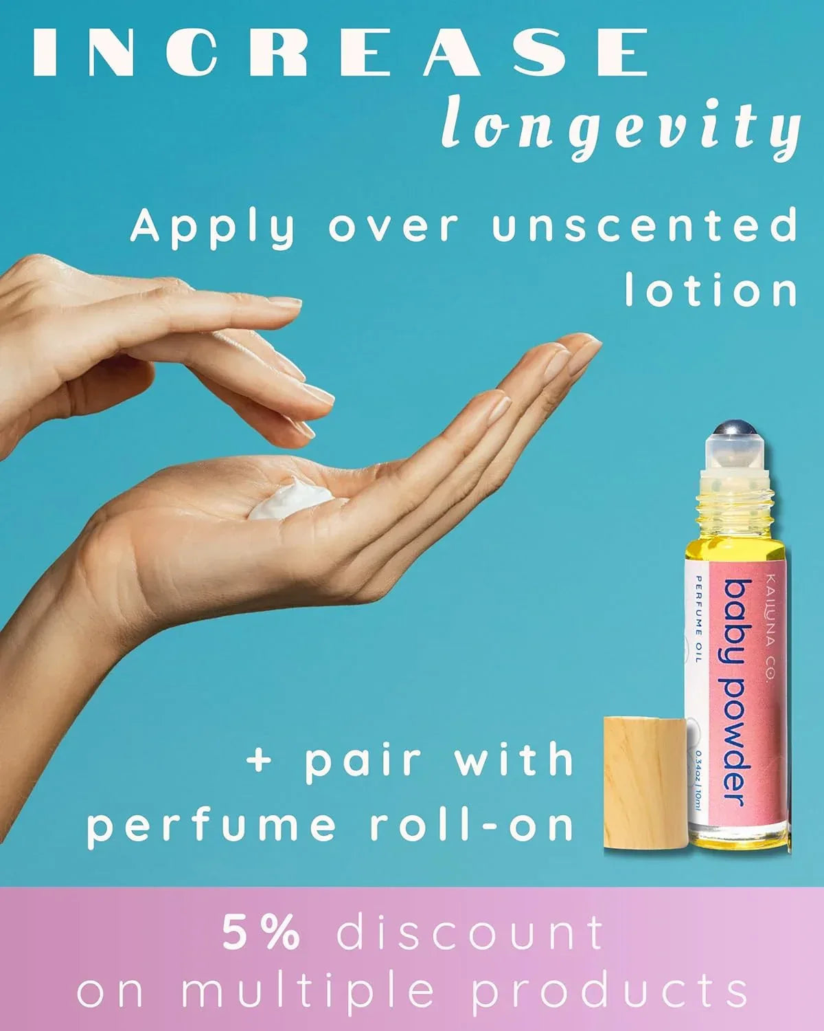 Baby Powder Natural Hair & Body Mist Spray, Pure Essential and Fragrance Oils, Alcohol-Free, Handmade in California, 0.5Fl Oz - Handmade Lifestyle Shop