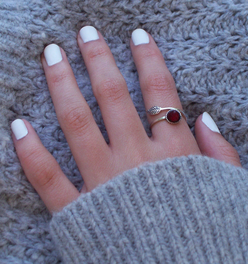 Bottled Up Designs Handmade Vintage Botanical Ring, Recycled Antique Glass Bottles, Sterling Silver, Eco Friendly, Made in USA, Birthday Gifts, Mothers Day, Women, Anniversary