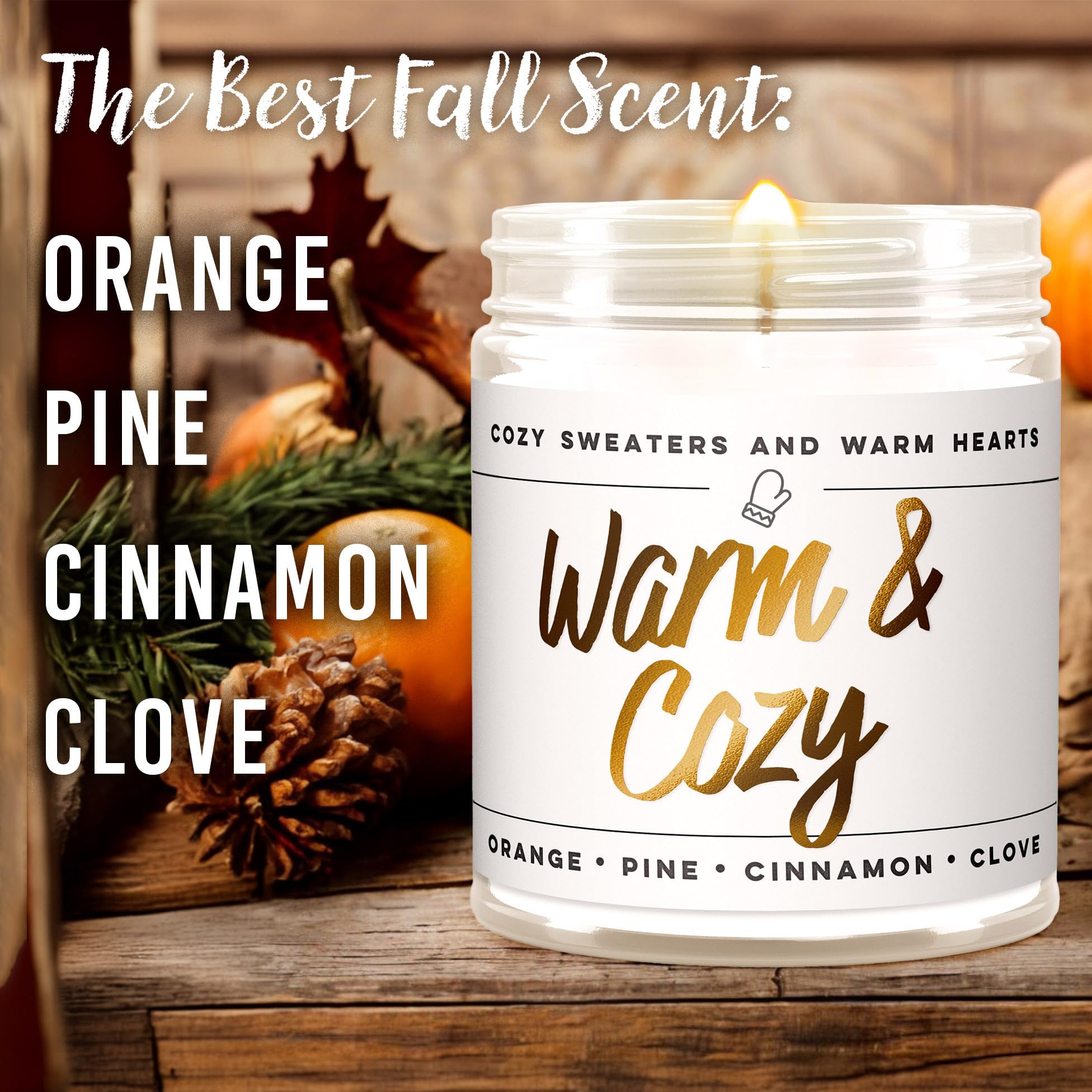 Wax & Wit Cinnamon Rolls Fall Candles for Home Scented – Cinnamon and Buttercream Frosting – Perfect Home Décor Gifts for Autumn, Holiday, Christmas, Winter - 9oz, Soy Wax, 50 Hour Burn
