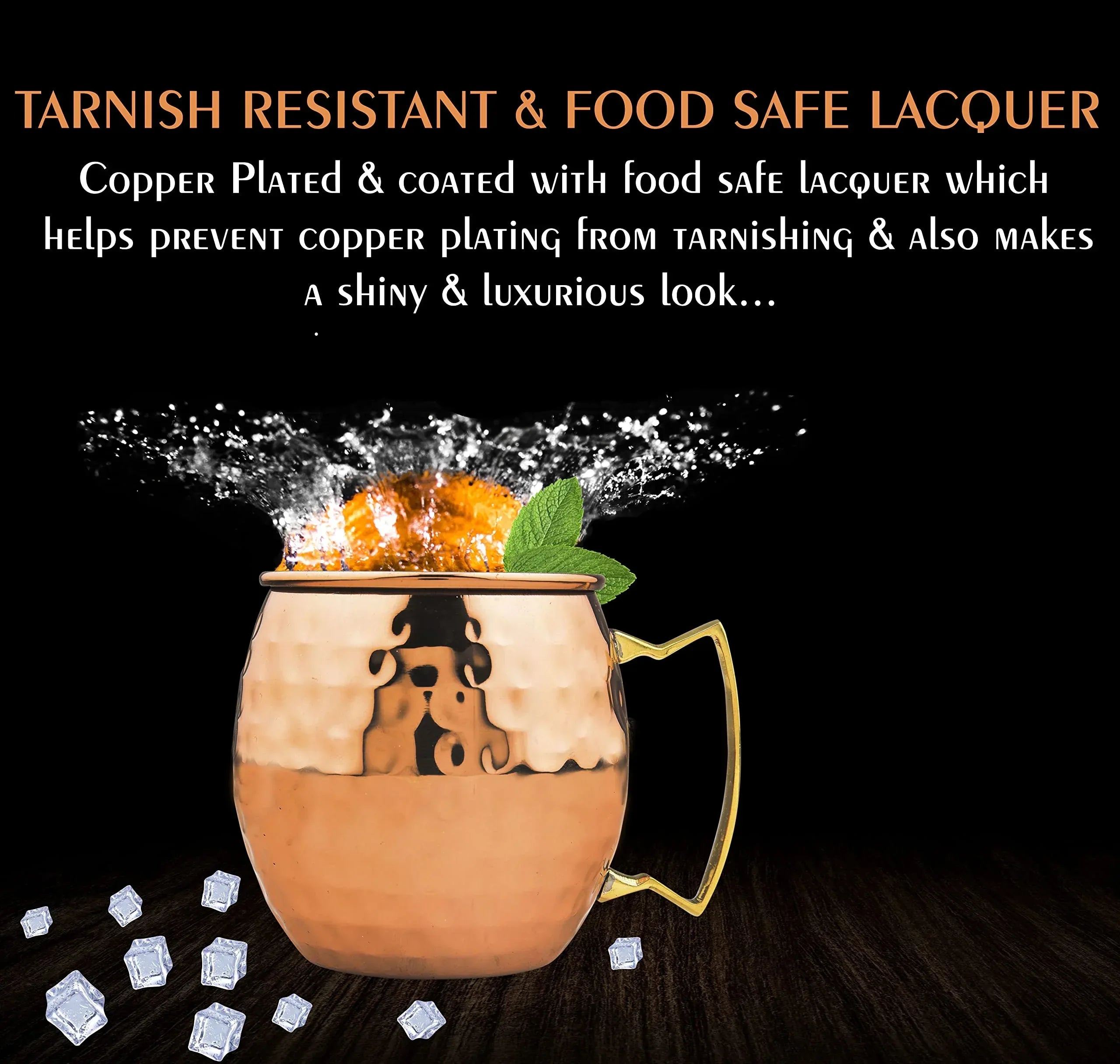 BOLD & DIVINE Moscow Mule Copper Mugs - Set of 2, 100% HANDCRAFTED - Food Safe Pure Copper Solid Mugs - 16 oz Gift Set with Premium Quality Cocktail Straws & Shot Glass! - Handmade Lifestyle Shop