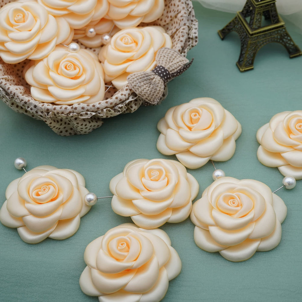 Silk Rose Flower Pin Brooch By NhanDo Handmade – COLOURFUL Floral Brooch Pin, Handmade Gift Ideas, Gift for her, Gift For Mom, Bridesmaid gift, valentines day gifts