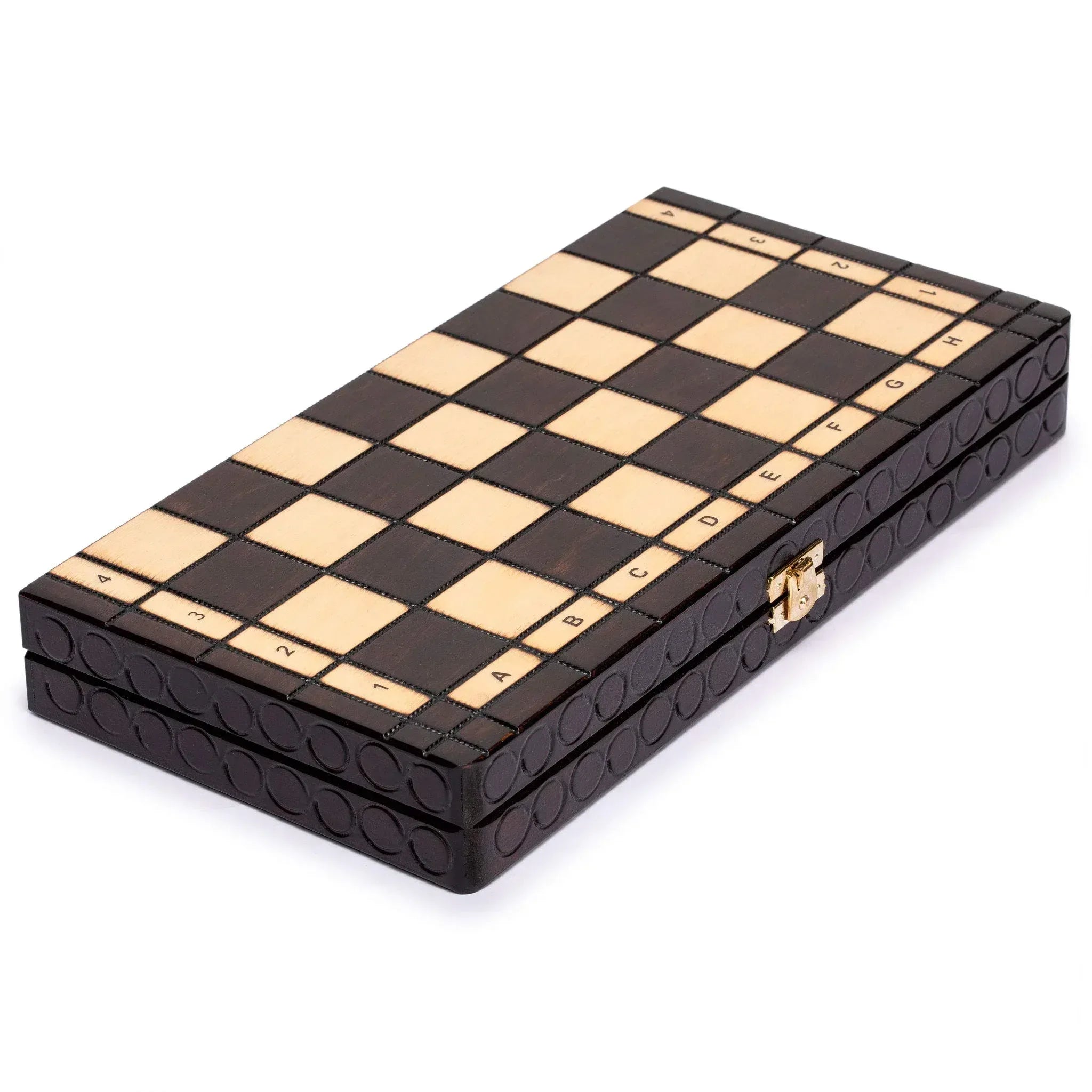 Husaria European International Chess Wooden Game Set, King's Classic - 13.8 Inches Medium Size Chess Set with Handcrafted Chessmen and Felted Folding Board - Handmade Lifestyle Shop