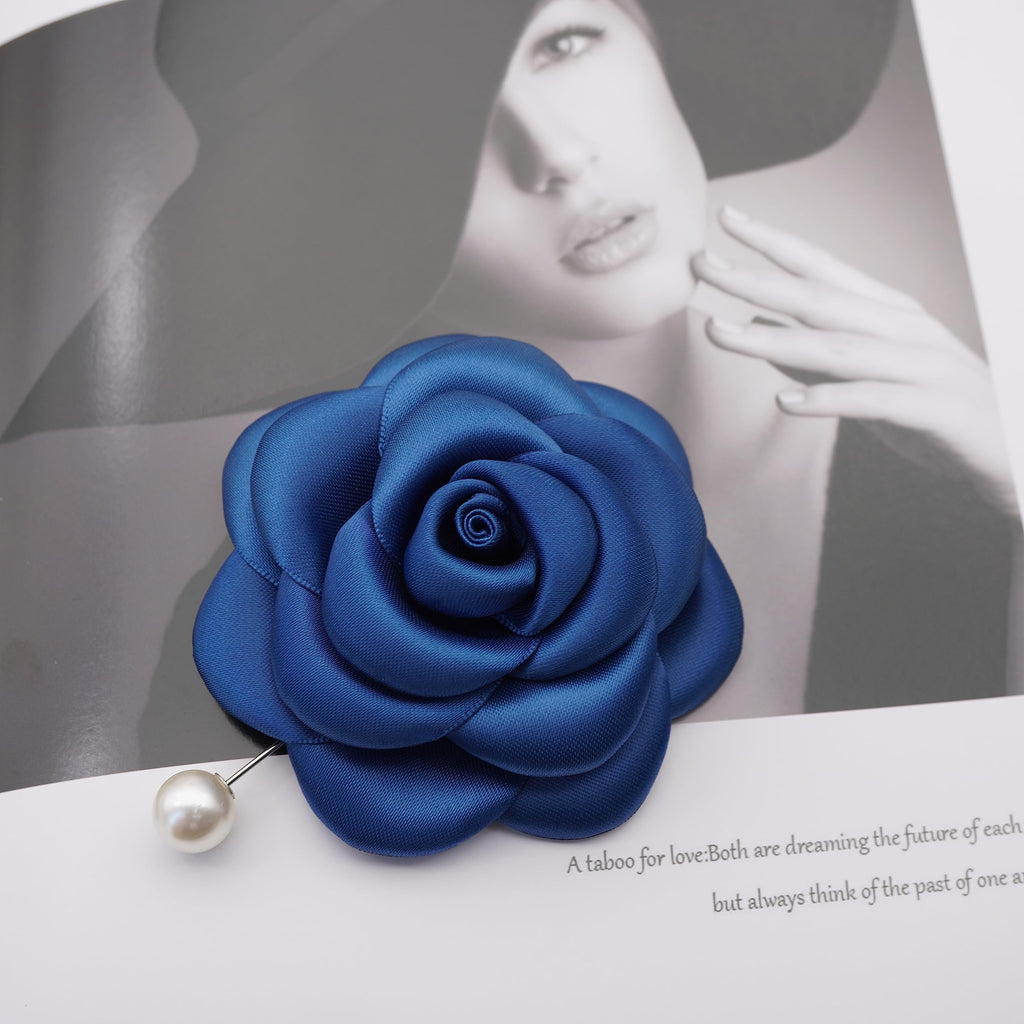 Silk Rose Flower Pin Brooch By NhanDo Handmade – COLOURFUL Floral Brooch Pin, Handmade Gift Ideas, Gift for her, Gift For Mom, Bridesmaid gift, valentines day gifts