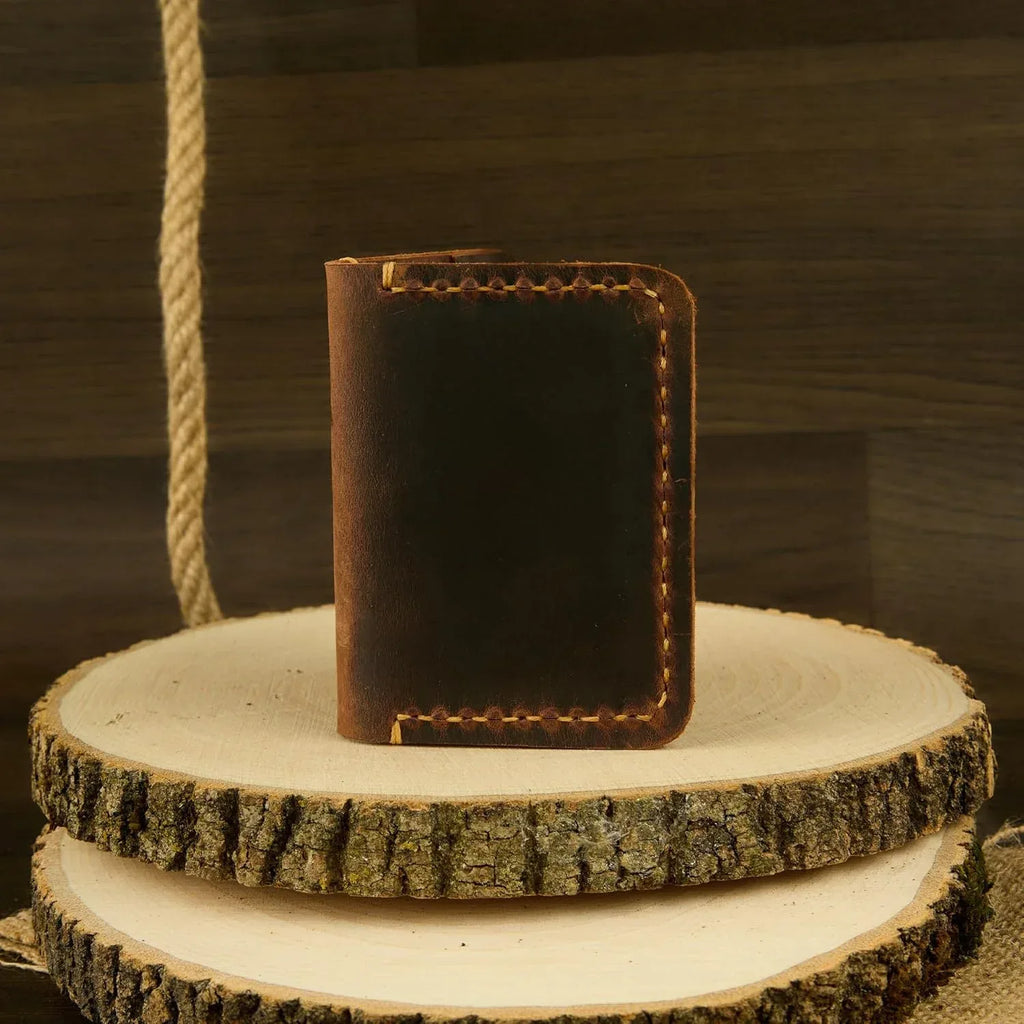 Handmade, Leather Card Wallet, Minimalist Leather Wallet, Bifold Wallet, Front Pocket Wallet, Handmade Leather Card Holder, Leather Wallet for Men, Slim Wallet, Card Wallet - Handmade Lifestyle Shop