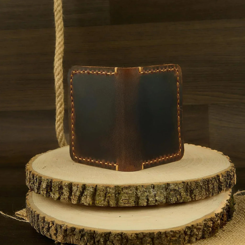 Handmade, Leather Card Wallet, Minimalist Leather Wallet, Bifold Wallet, Front Pocket Wallet, Handmade Leather Card Holder, Leather Wallet for Men, Slim Wallet, Card Wallet - Handmade Lifestyle Shop