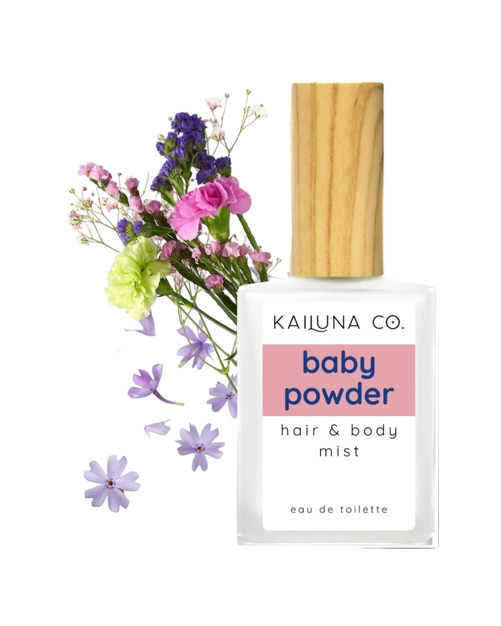 Baby Powder Natural Hair & Body Mist Spray, Pure Essential and Fragrance Oils, Alcohol-Free, Handmade in California, 0.5Fl Oz - Handmade Lifestyle Shop