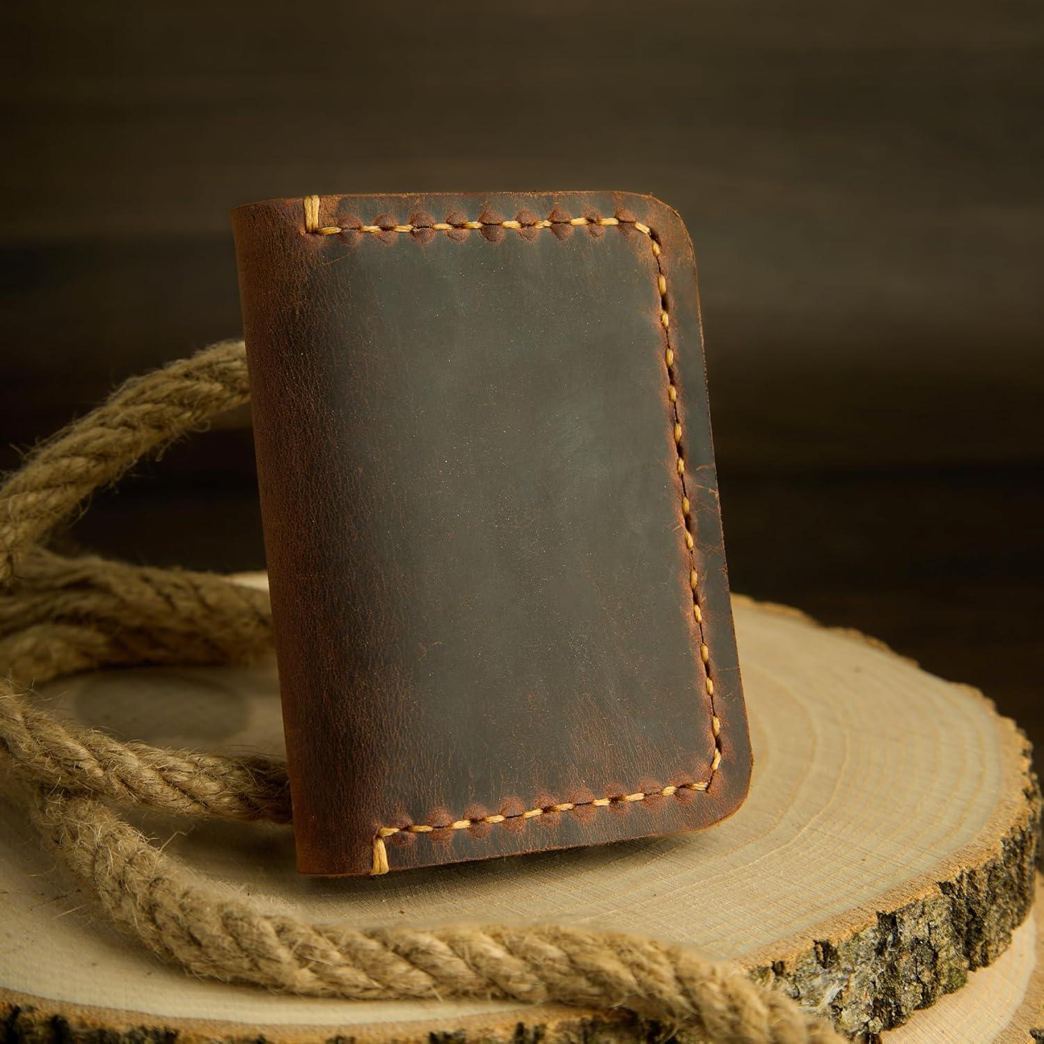 Handmade, Leather Card Wallet, Minimalist Leather Wallet, Bifold Wallet, Front Pocket Wallet, Handmade Leather Card Holder, Leather Wallet for Men, Slim Wallet, Card Wallet - Handmade Lifestyle Shop