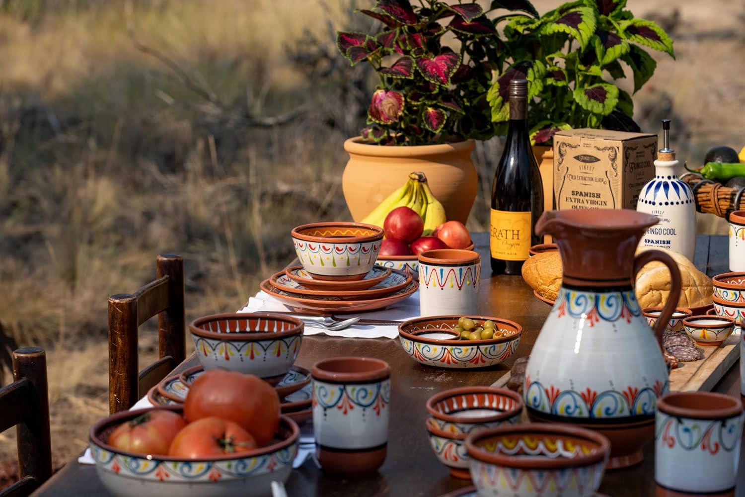 Cactus Canyon Ceramics Spanish Terracotta Small Serving Dish, Red