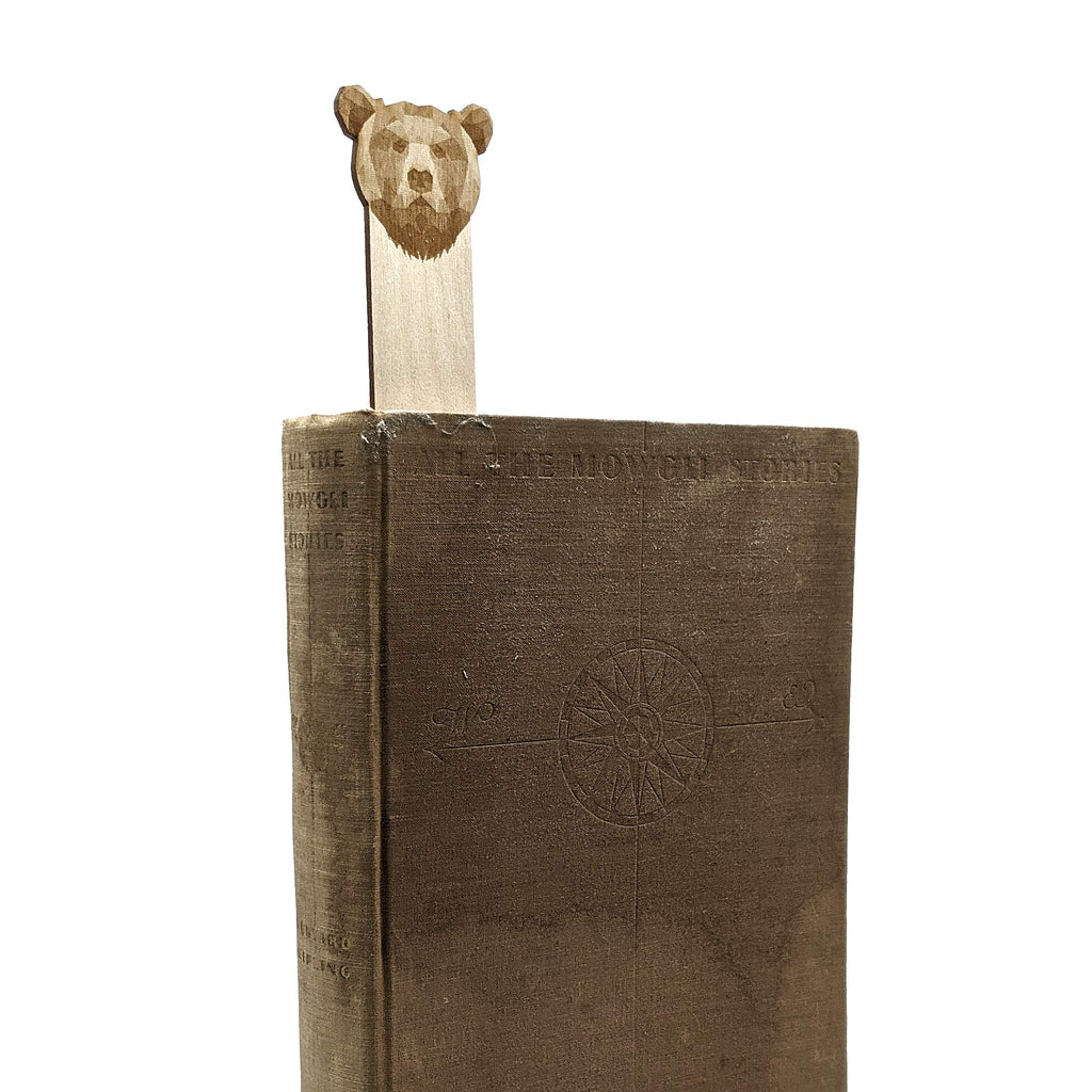 RABBIT Engraved Wood Bookmark | Baltic Birch Wooden Geometric Bunny Animal Creature Book Mark | Great Gift Idea!