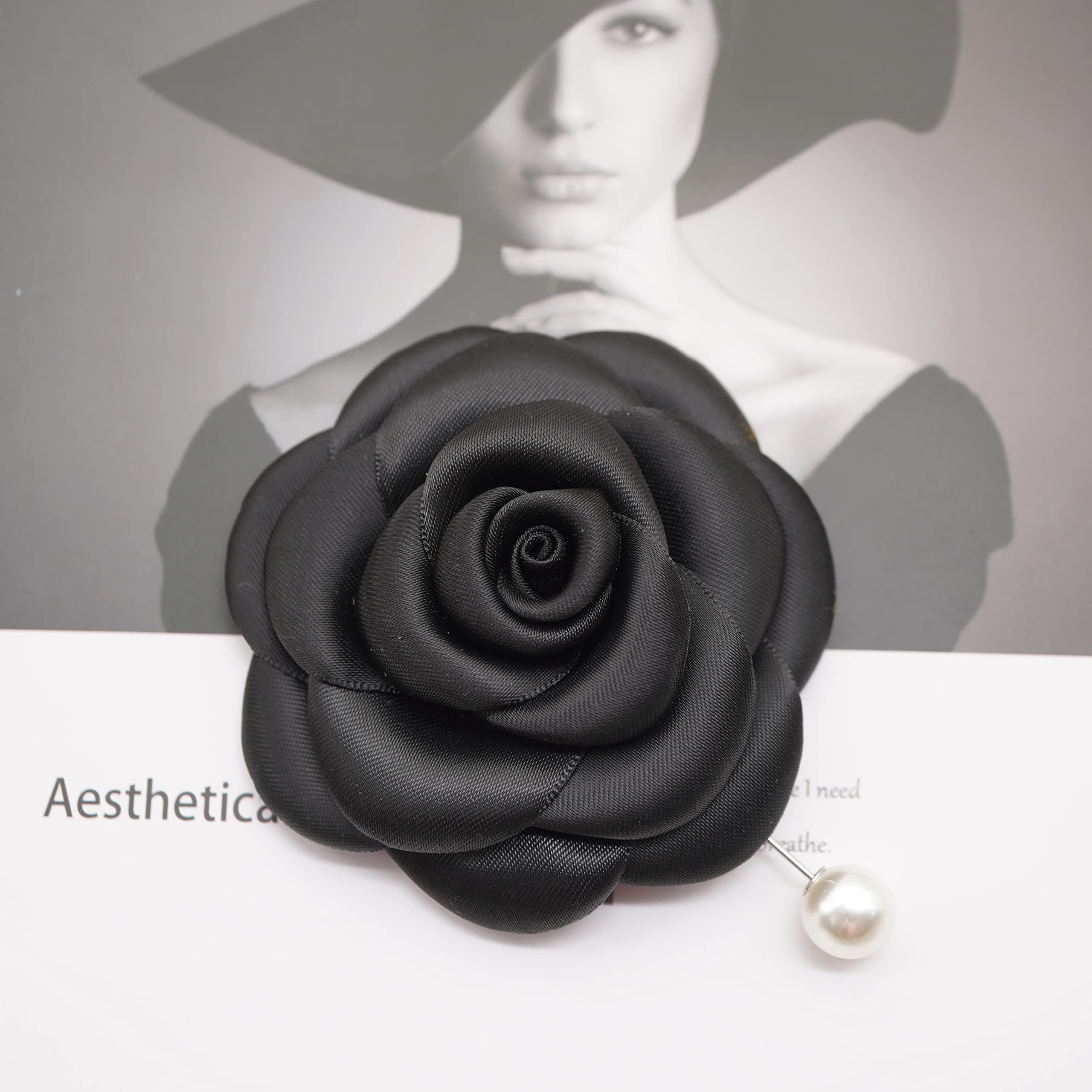 Silk Rose Flower Pin Brooch By NhanDo Handmade – COLOURFUL Floral Brooch Pin, Handmade Gift Ideas, Gift for her, Gift For Mom, Bridesmaid gift, valentines day gifts