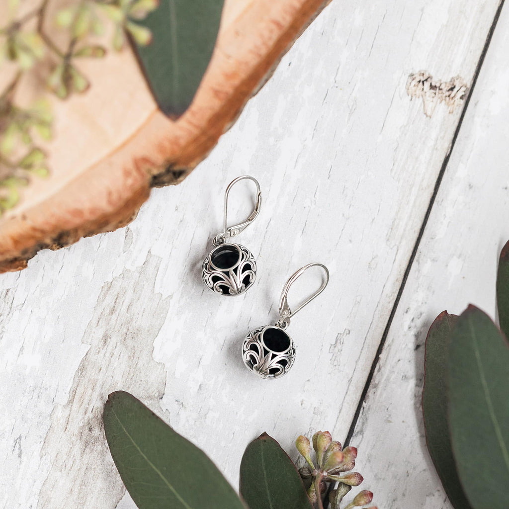 Bottled Up Designs Handmade Vintage Lace Leverback Earrings, Sterling Silver, Eco Friendly, Made in USA, Birthday Gifts, Mothers Day, Women, Anniversary