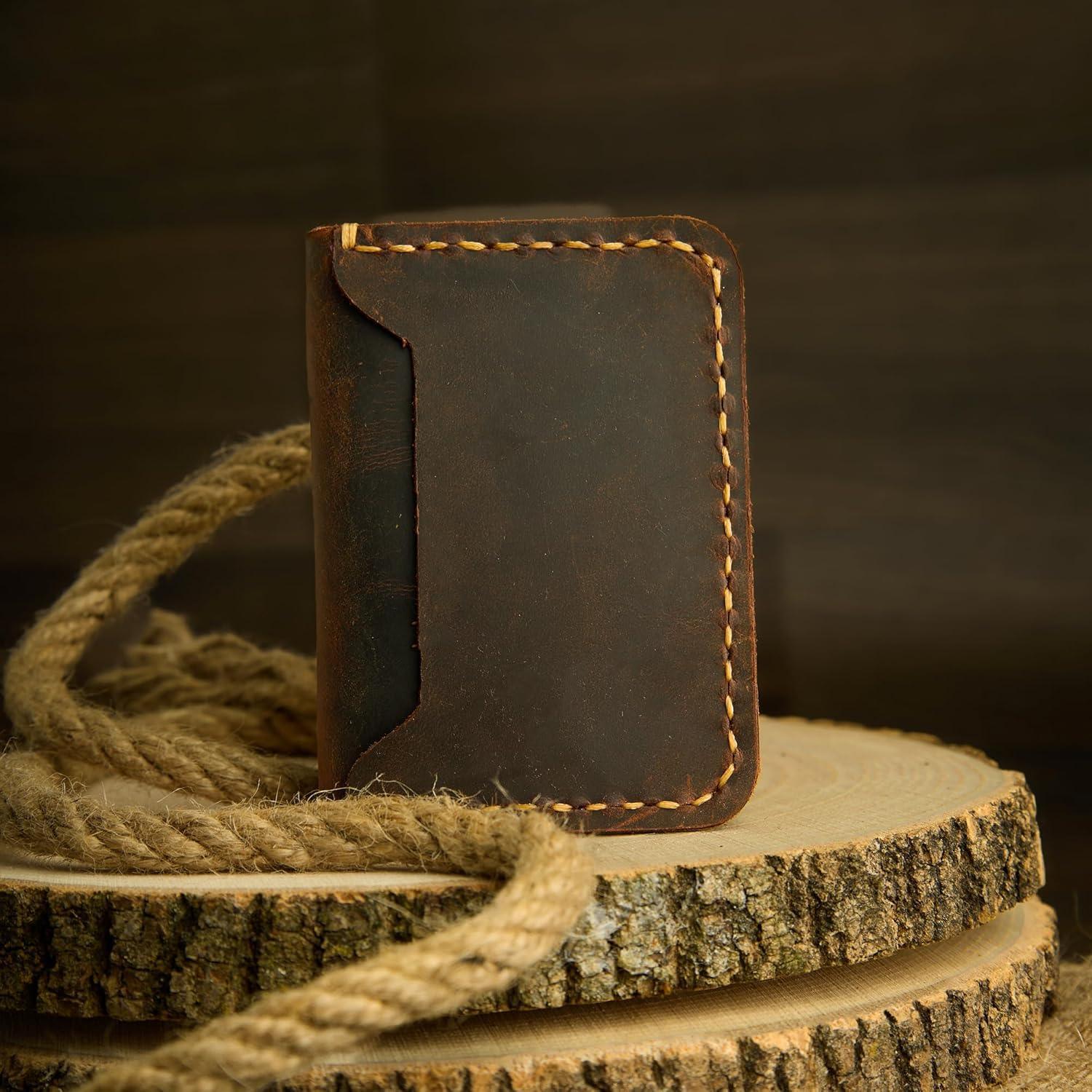 Handmade, Leather Card Wallet, Minimalist Leather Wallet, Bifold Wallet, Front Pocket Wallet, Handmade Leather Card Holder, Leather Wallet for Men, Slim Wallet, Card Wallet - Handmade Lifestyle Shop