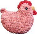 Chicken Plush, Soft Crochet Plushie, Red Comb and Wattle, Stuffed Animal, Cute Farm Gift, Handmade Children's Toy with Realistic Features, Amigurumi (Speckled Grey)